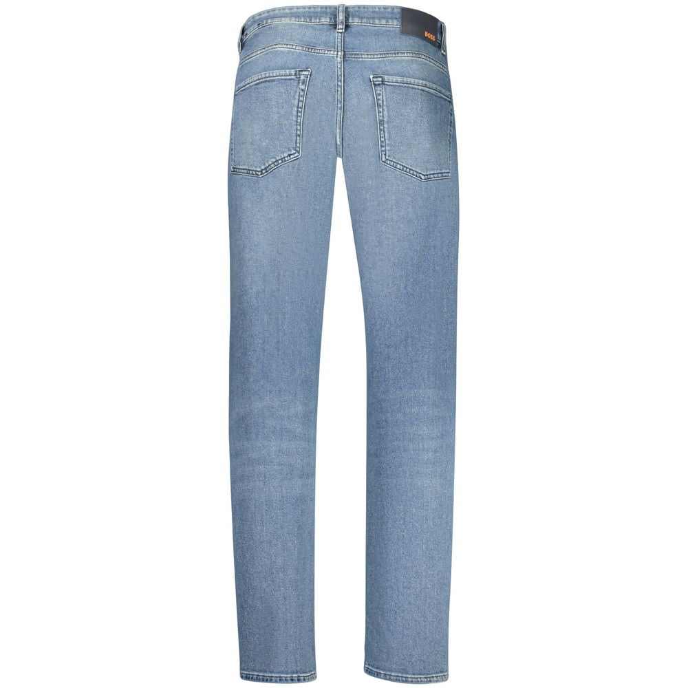 Blue Cotton Men's Regular-Fit Jeans