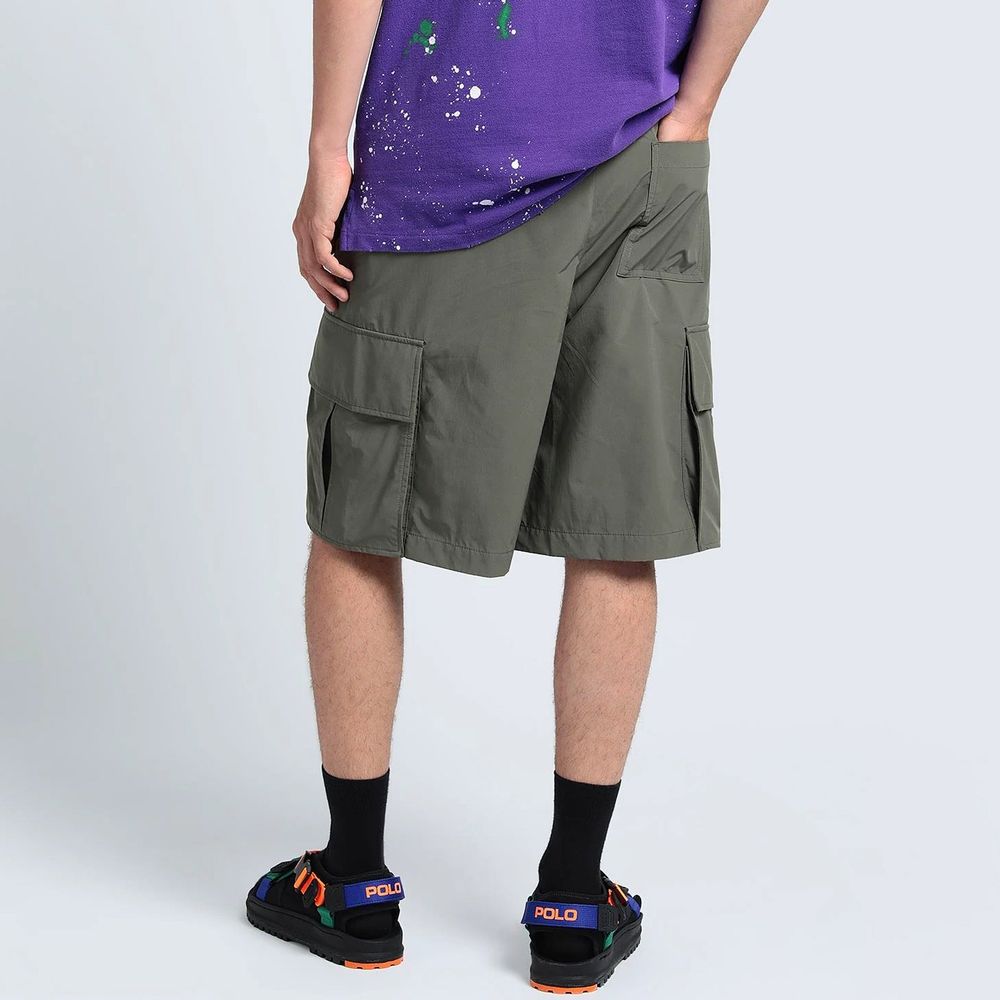 Bicolor Polyamide Cargo Shorts