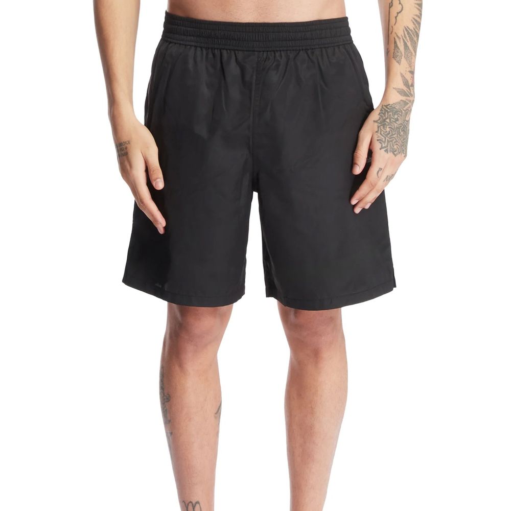 Black Polyester Shorts