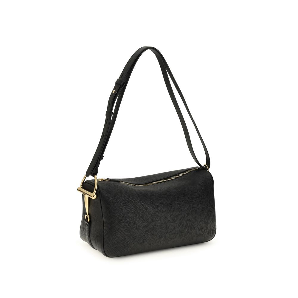 Black Calf Leather Bos Taurus Handbag