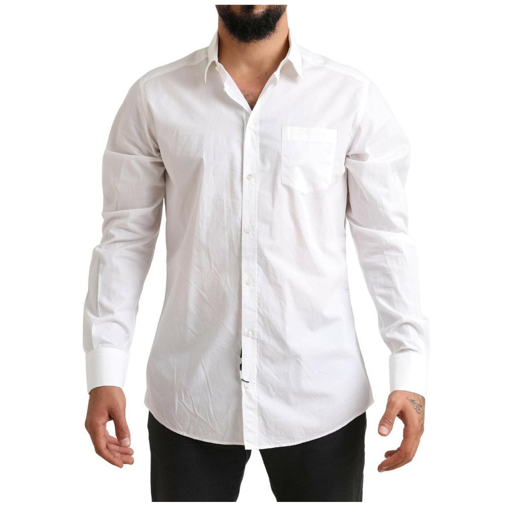 White Cotton Dress Shirt