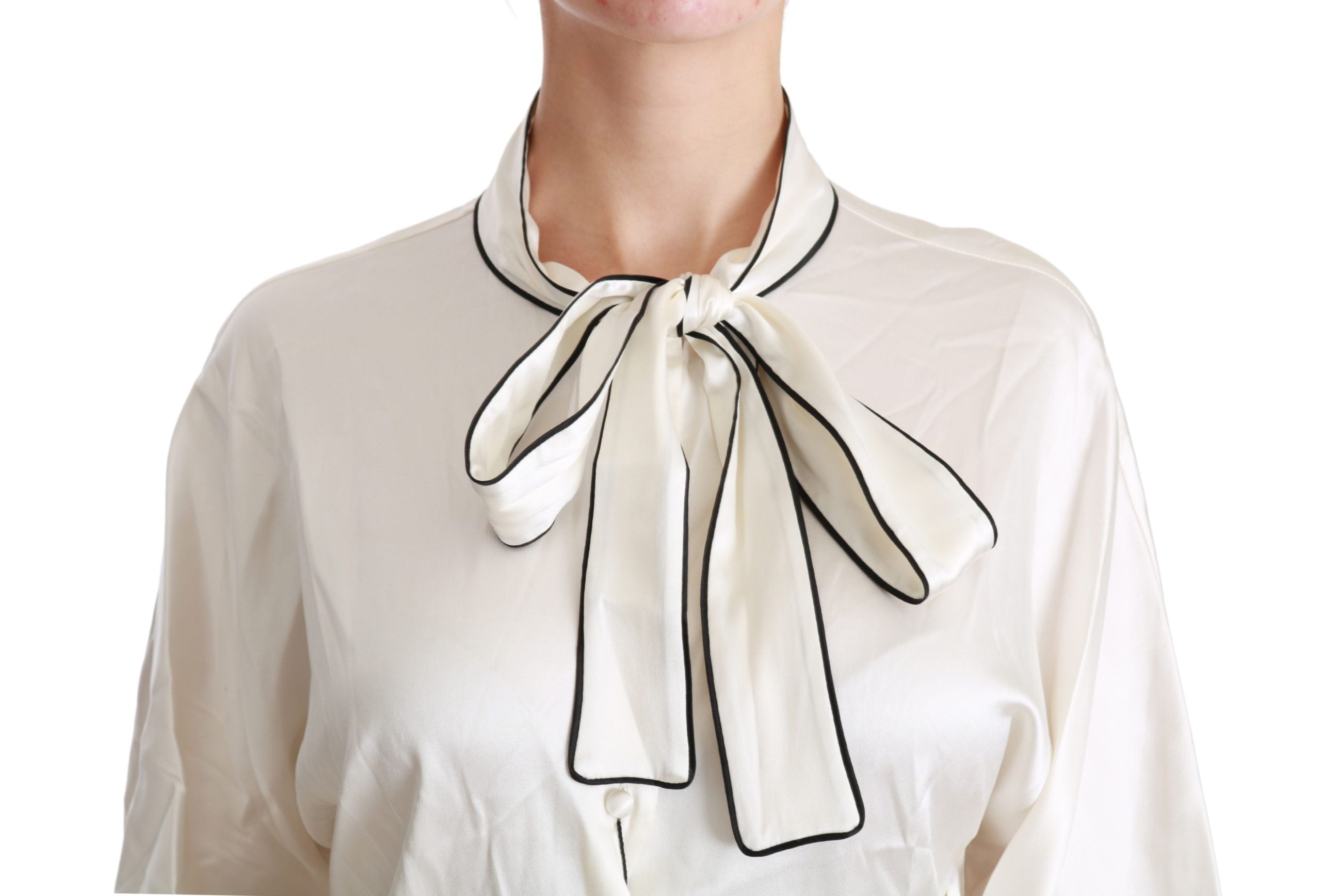 Beige 3/4 mouw blouse zijden top