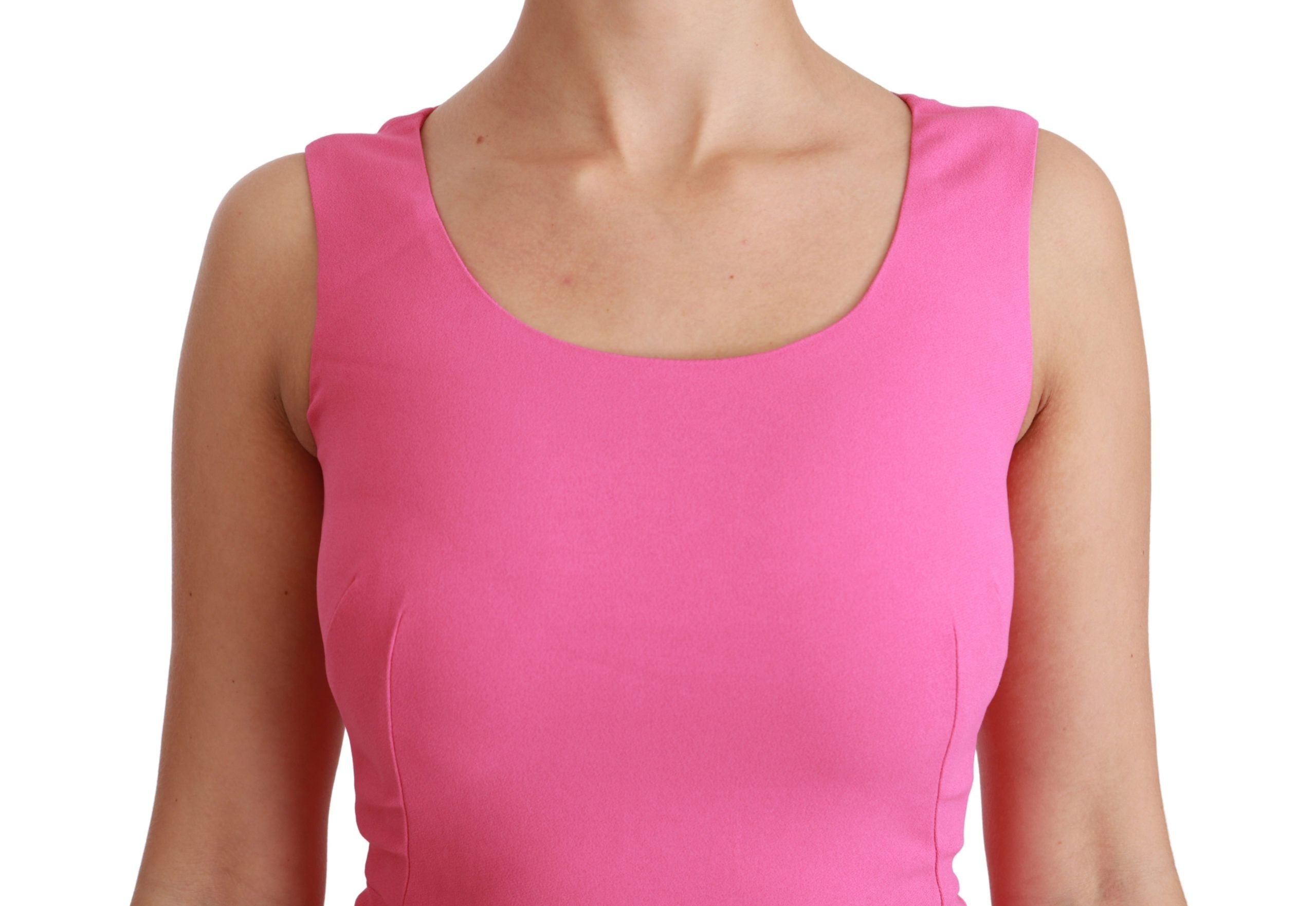 Roze stretch mini bodyconjurk