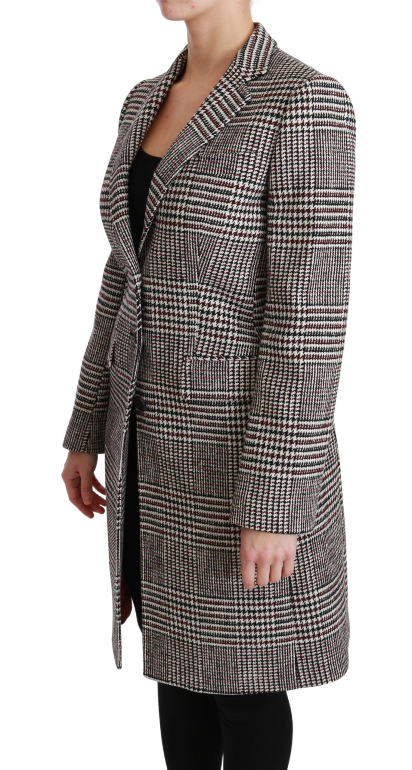 Multicolor trenchcoat met knielange mouwen