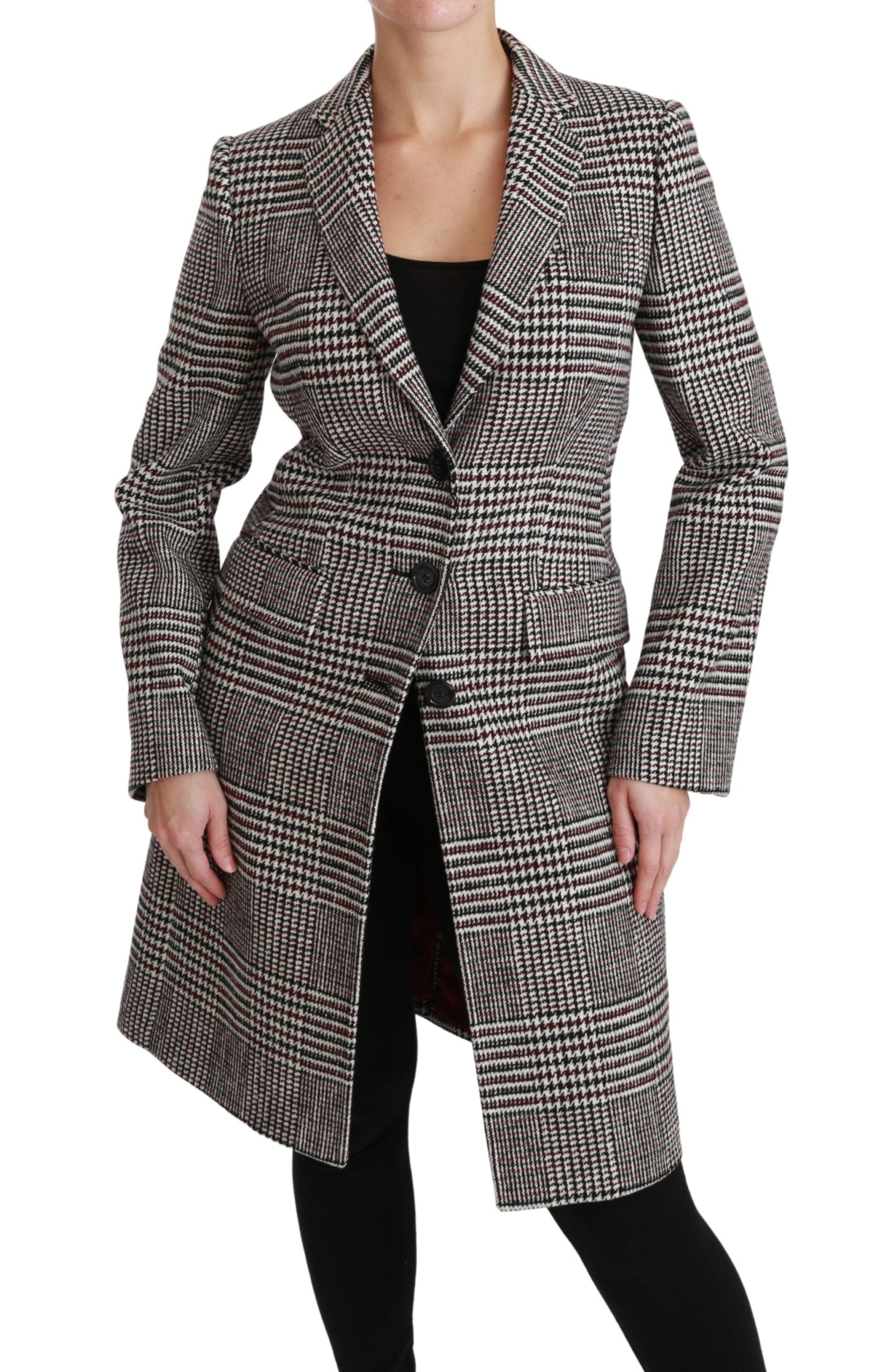 Multicolor trenchcoat met knielange mouwen