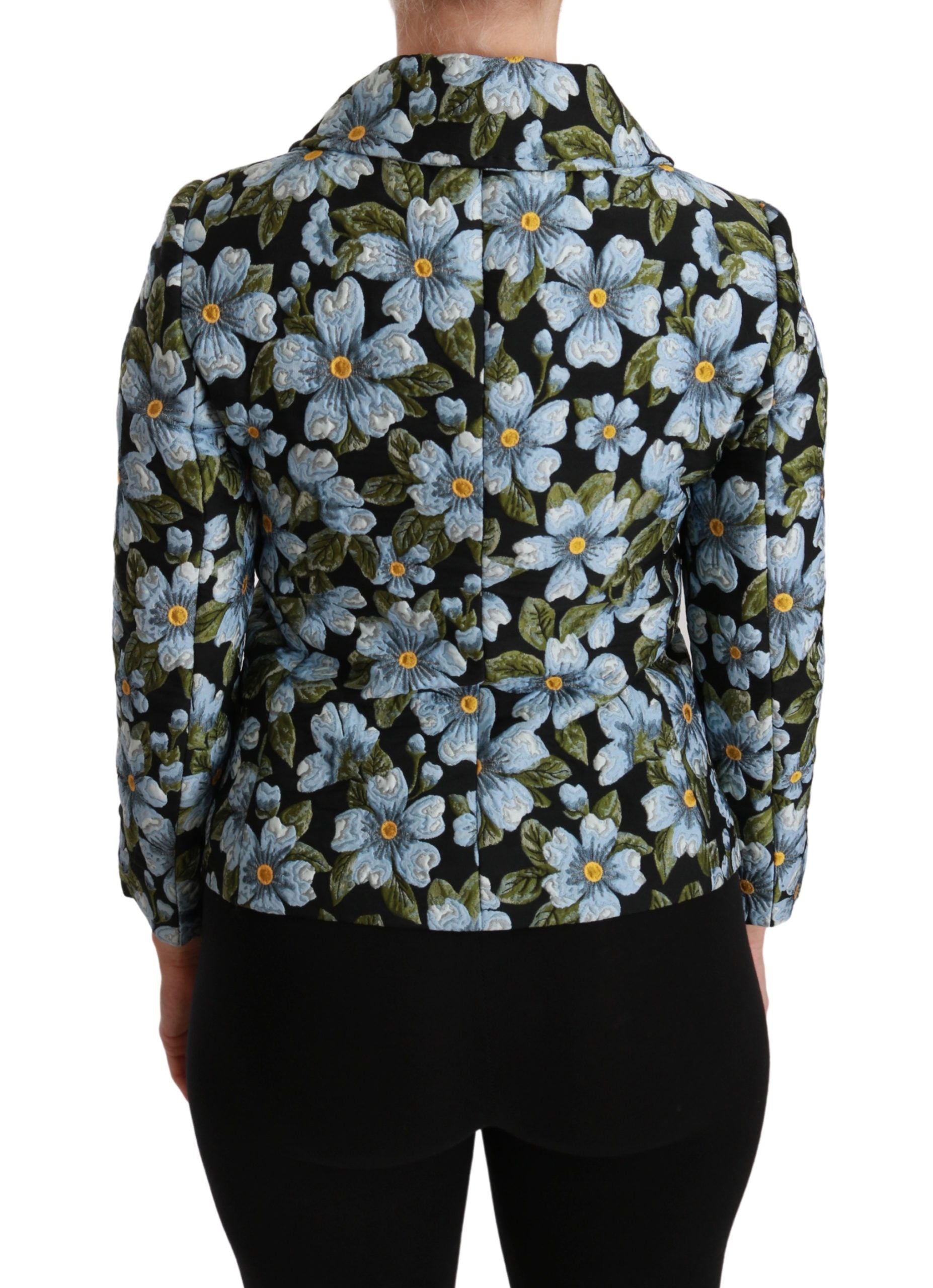 Veelkleurige bloemenblazerjas van polyester