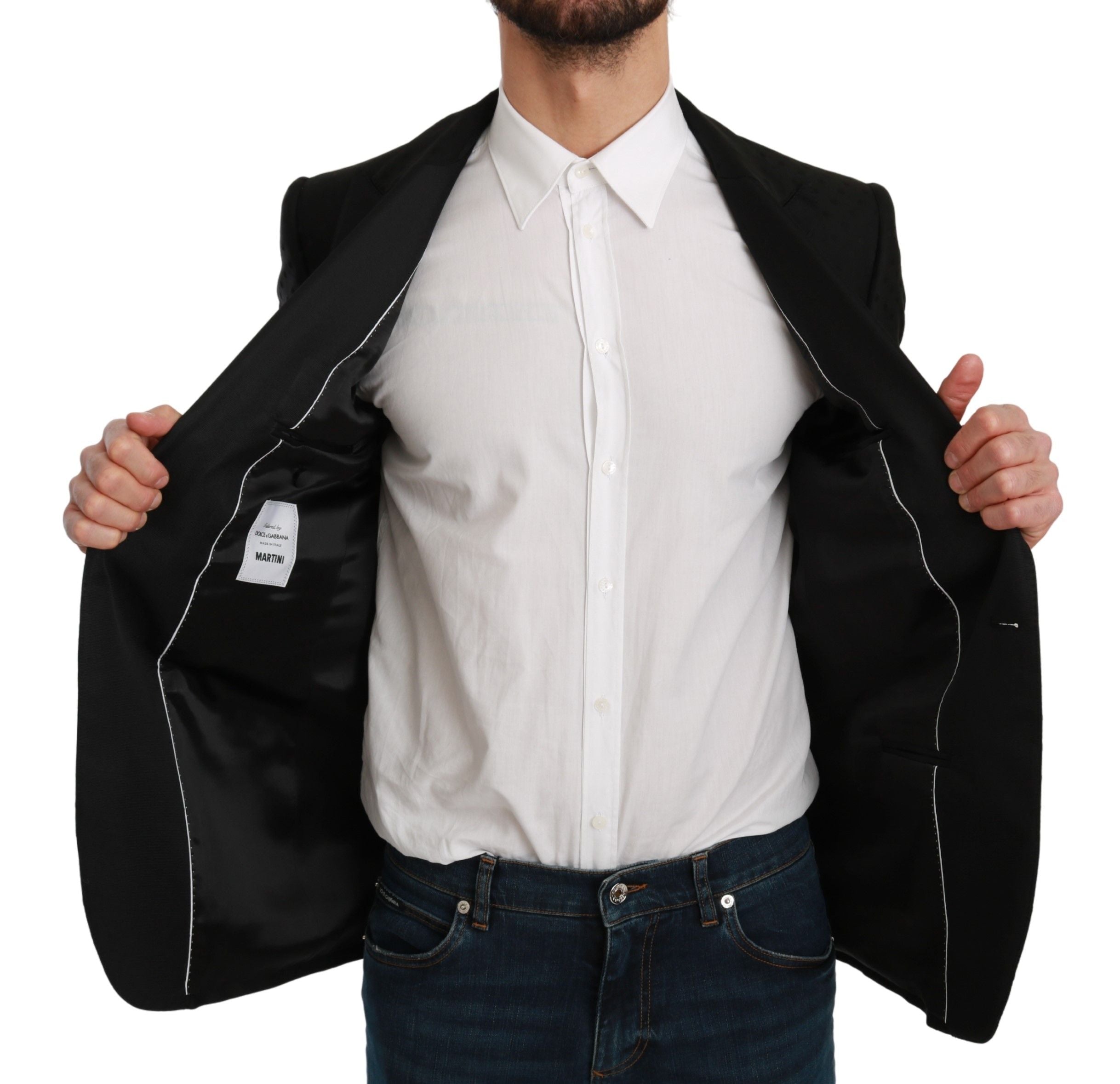 Zwarte Slim Fit Jas MARTINI Blazer