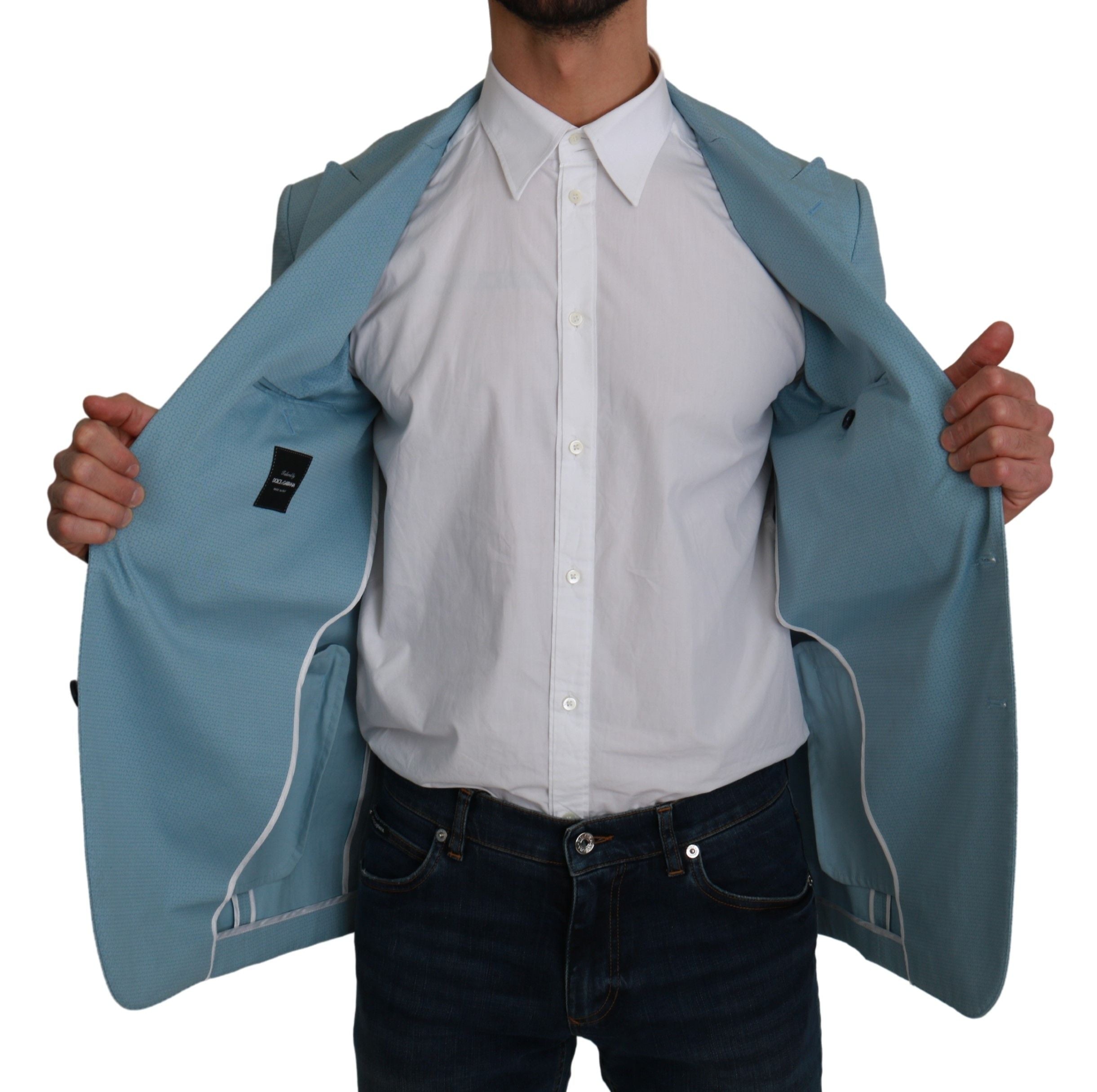 Blauwe Slim Fit Jas MARTINI Blazer