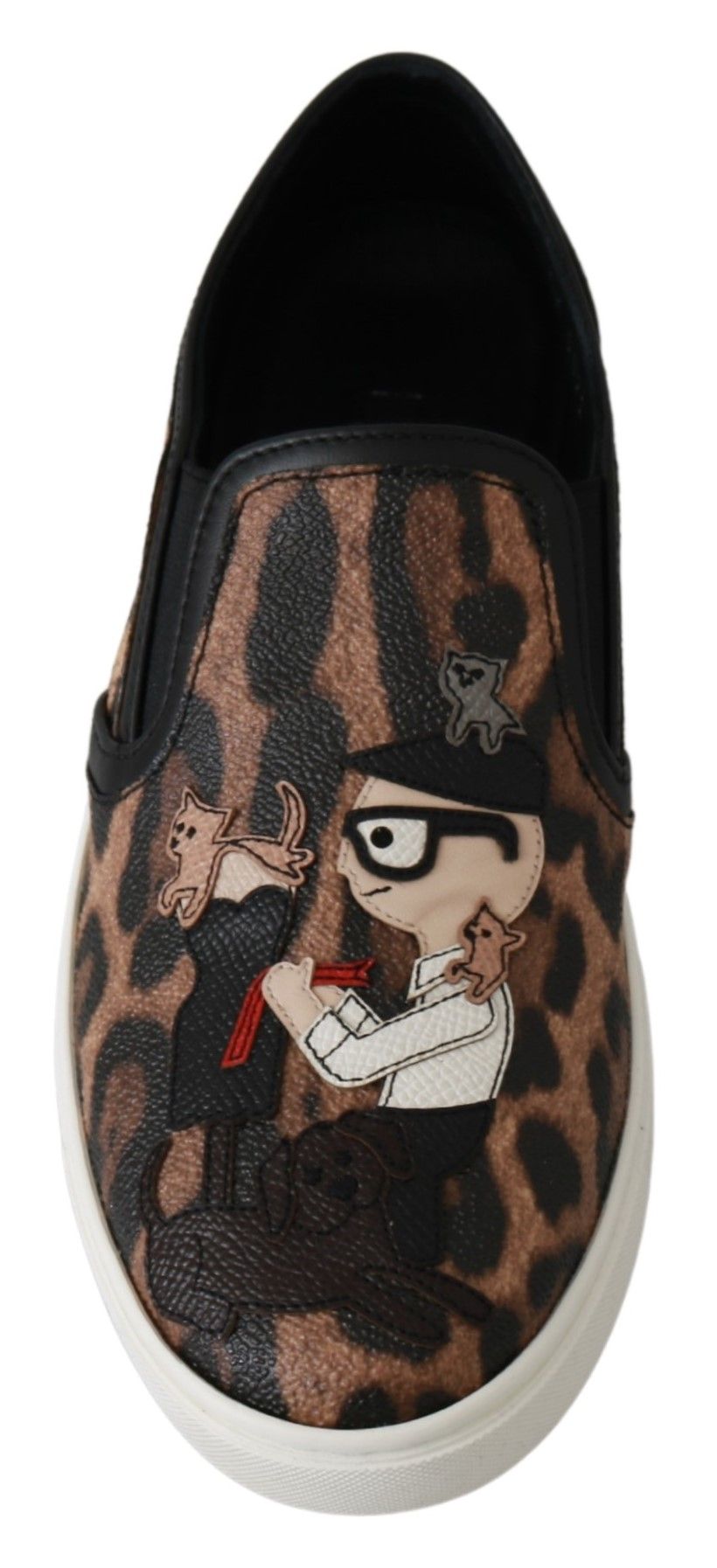 Leren luipaard #dgfamily loafers