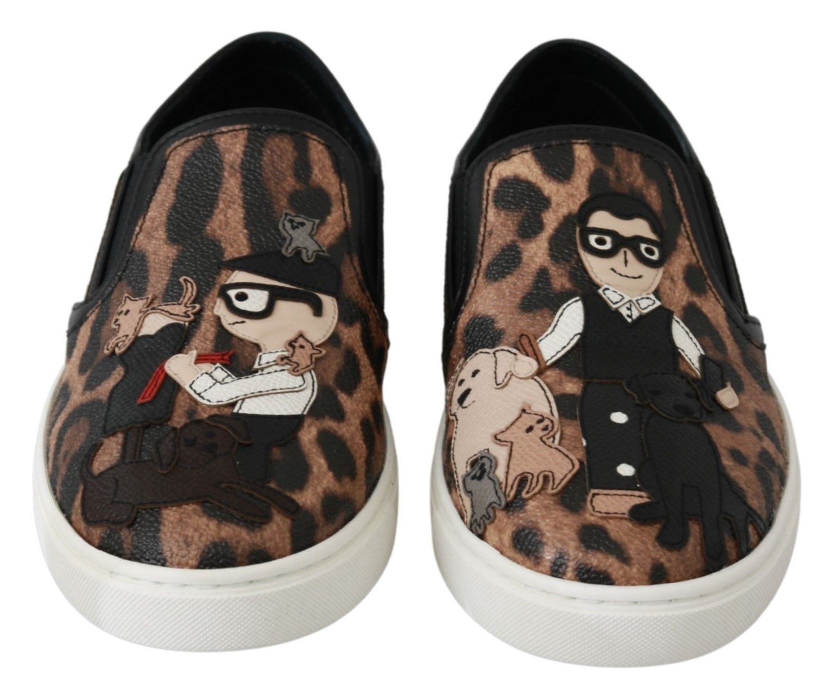 Leren luipaard #dgfamily loafers