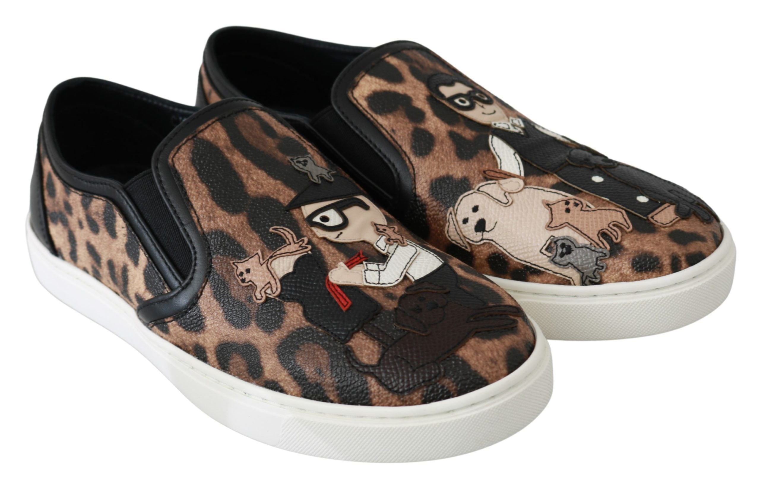Leren luipaard #dgfamily loafers