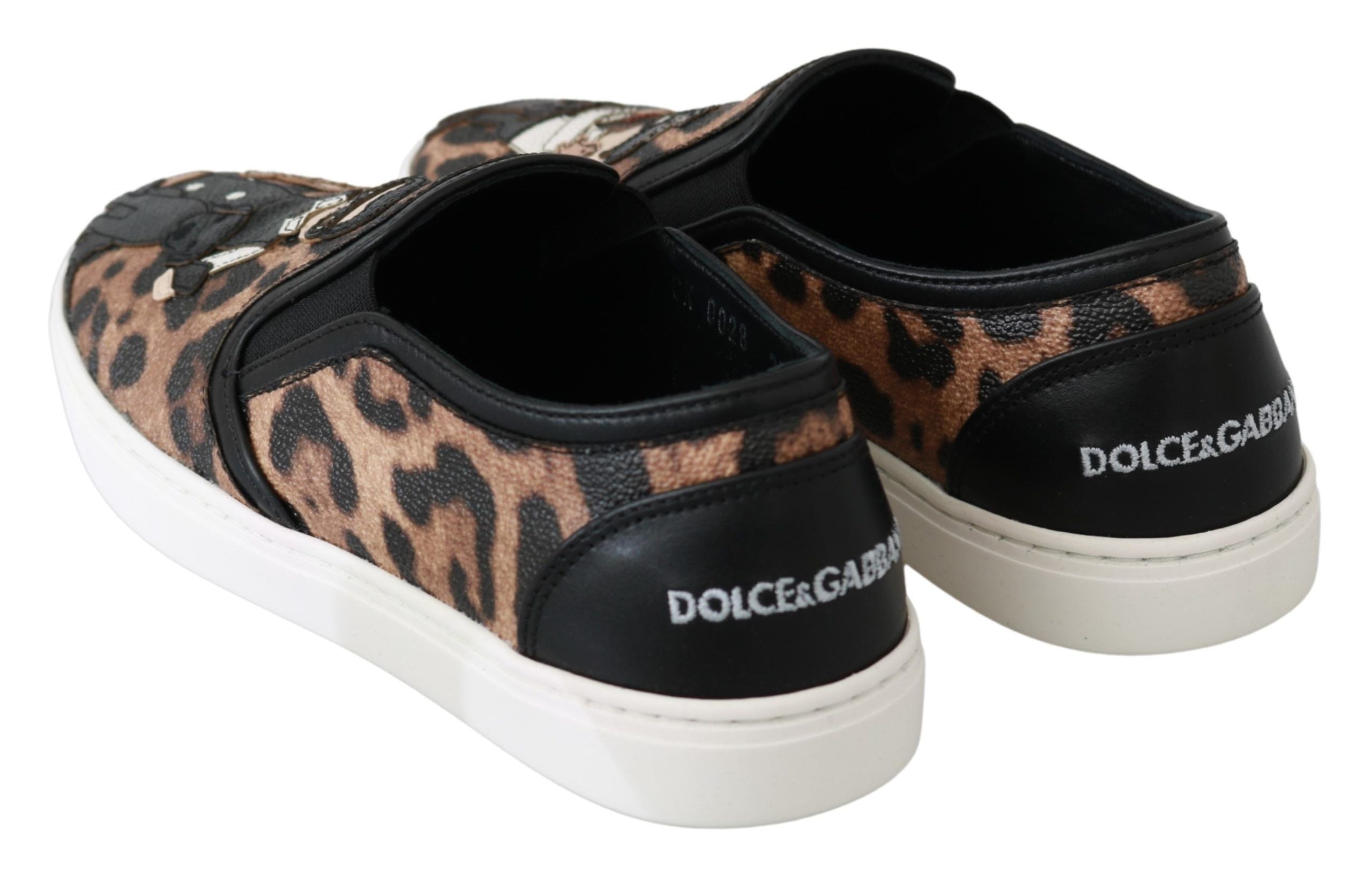 Leren luipaard #dgfamily loafers