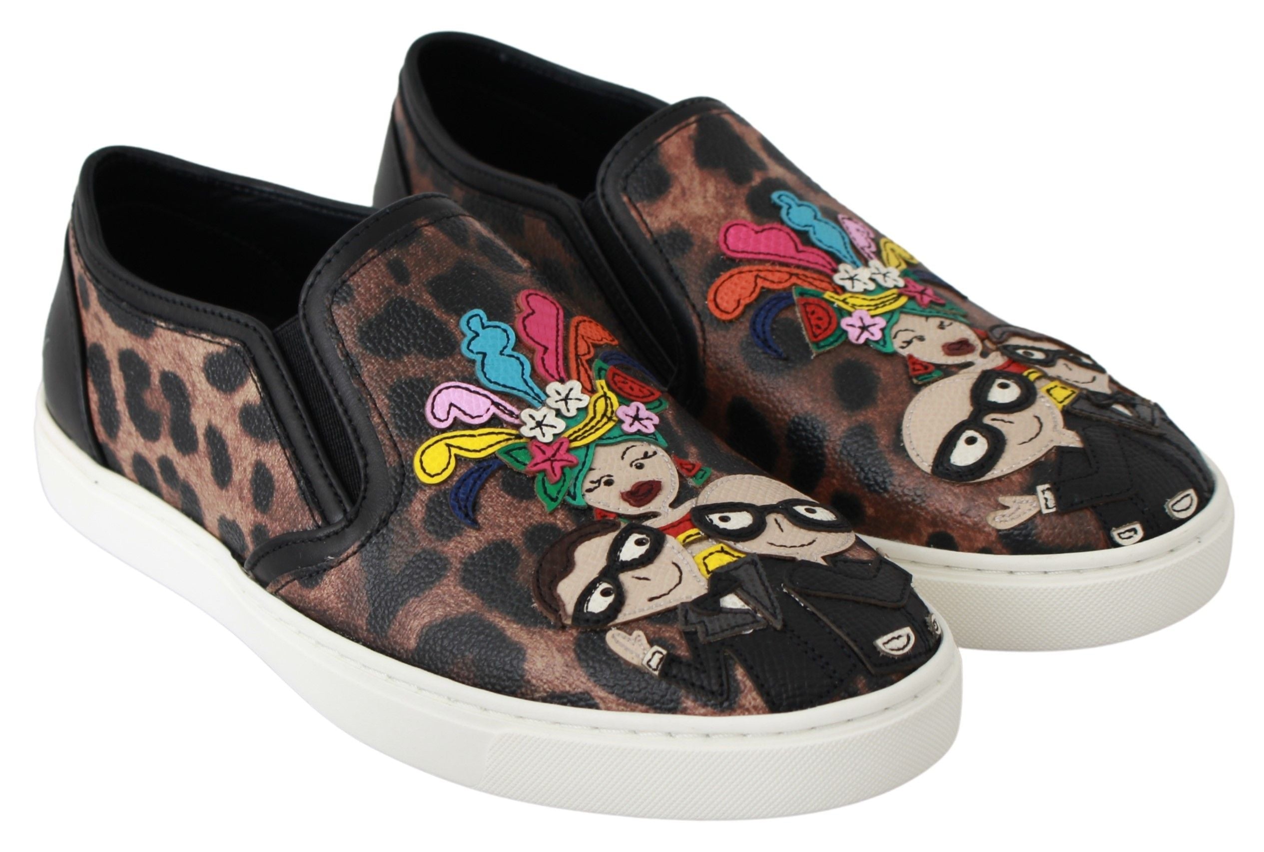 Leren luipaard #dgfamily loafers