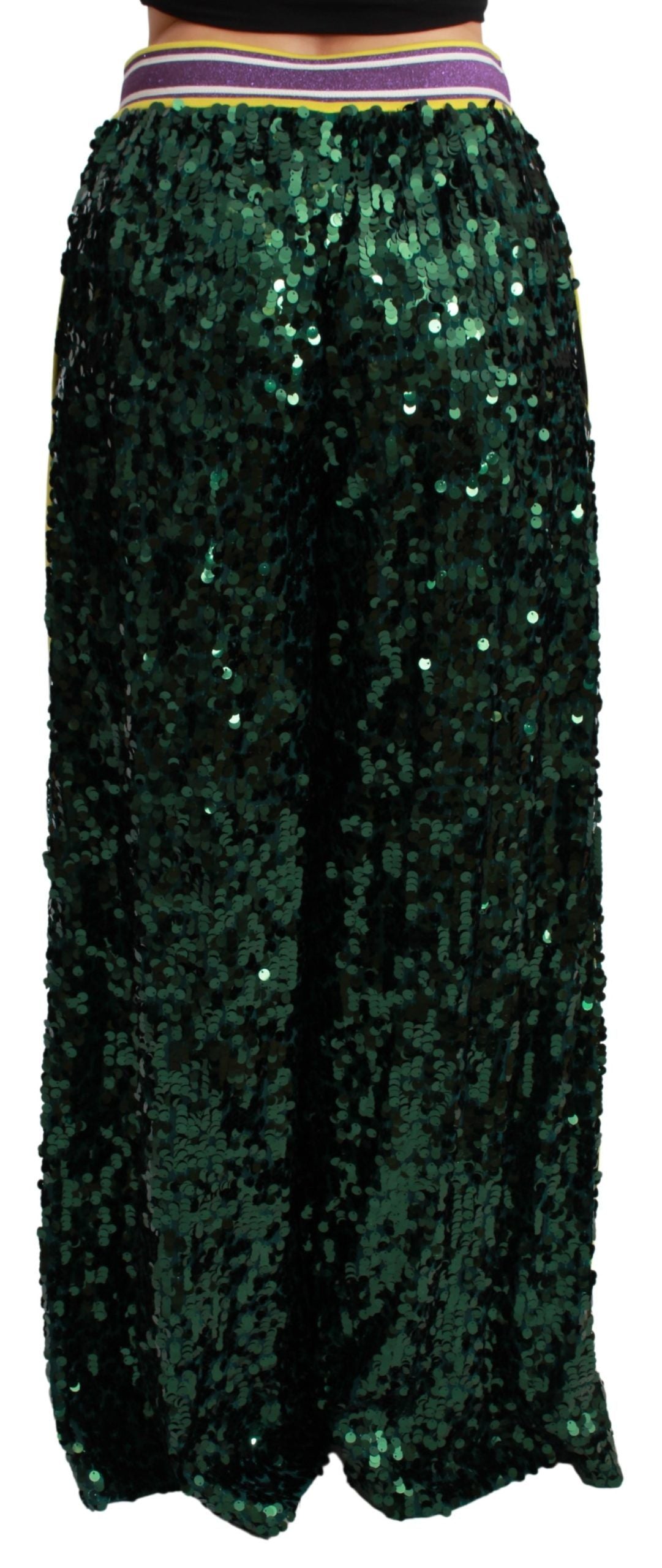 Groene paillettenbroek Queens Angel-broek