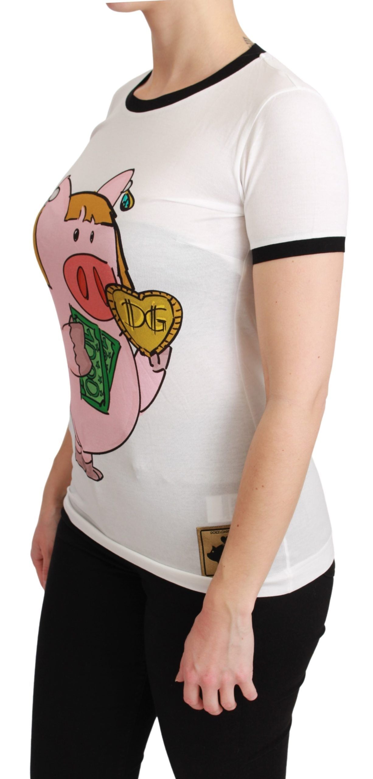 Wit JAAR VAN HET VARKEN Top Katoenen T-shirt