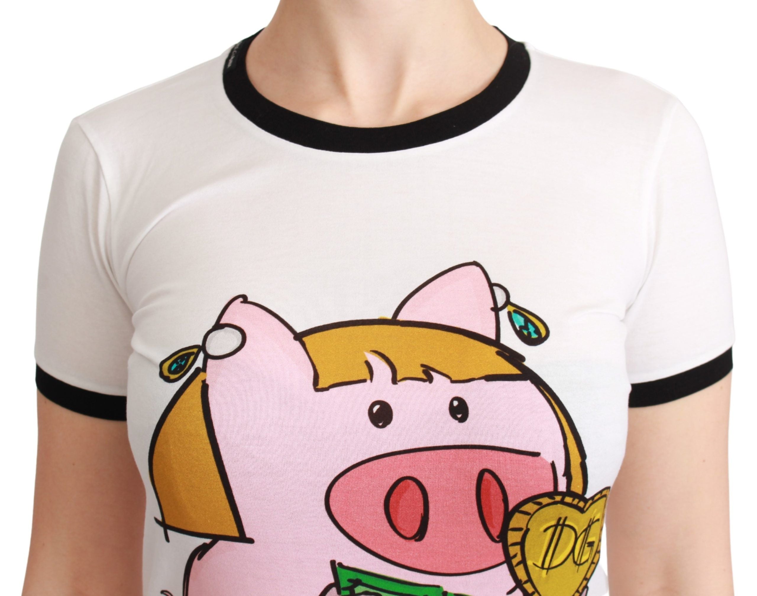 Wit JAAR VAN HET VARKEN Top Katoenen T-shirt