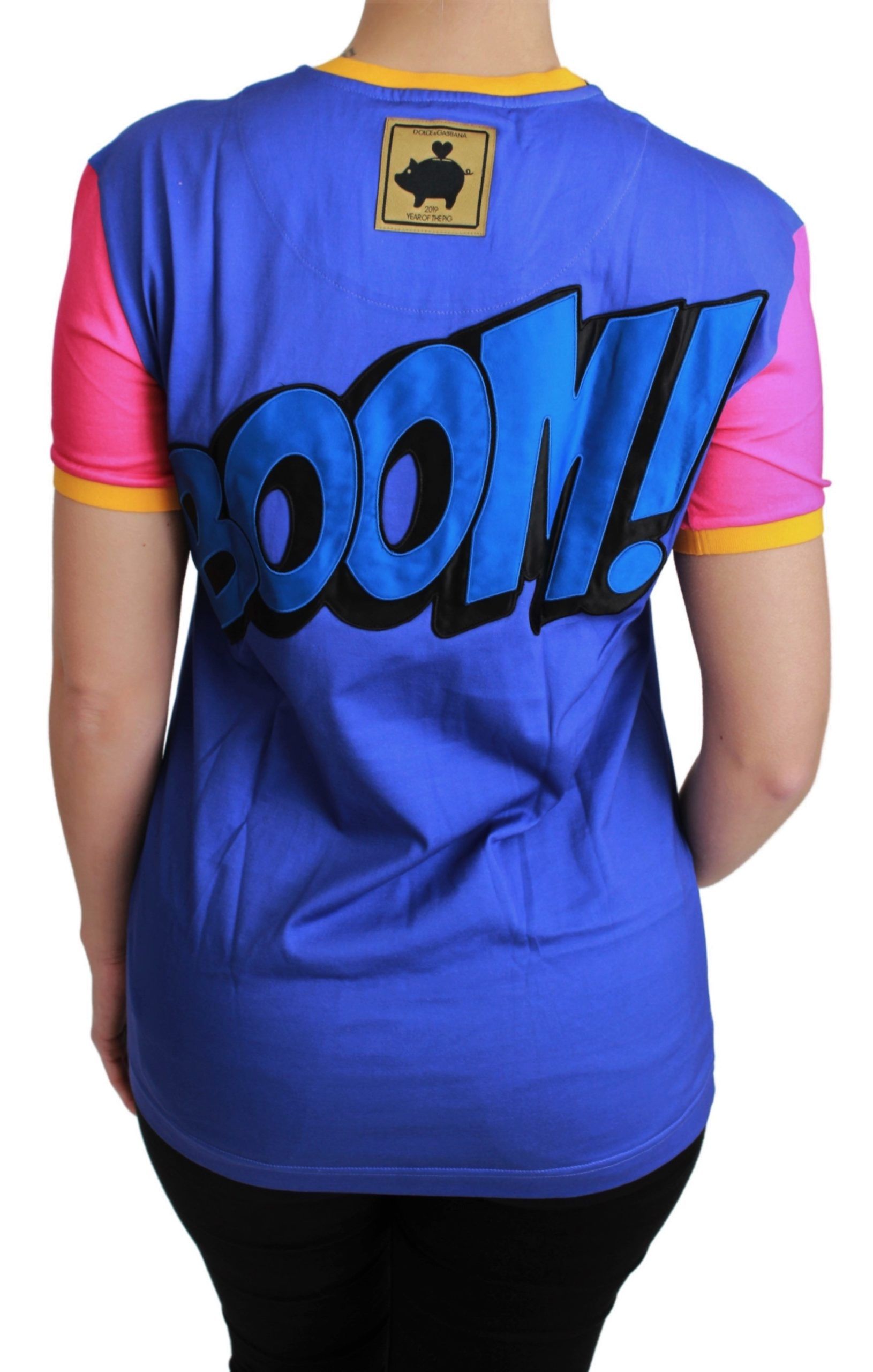 Paars PIG SUPERGIRL Top Katoenen T-shirt
