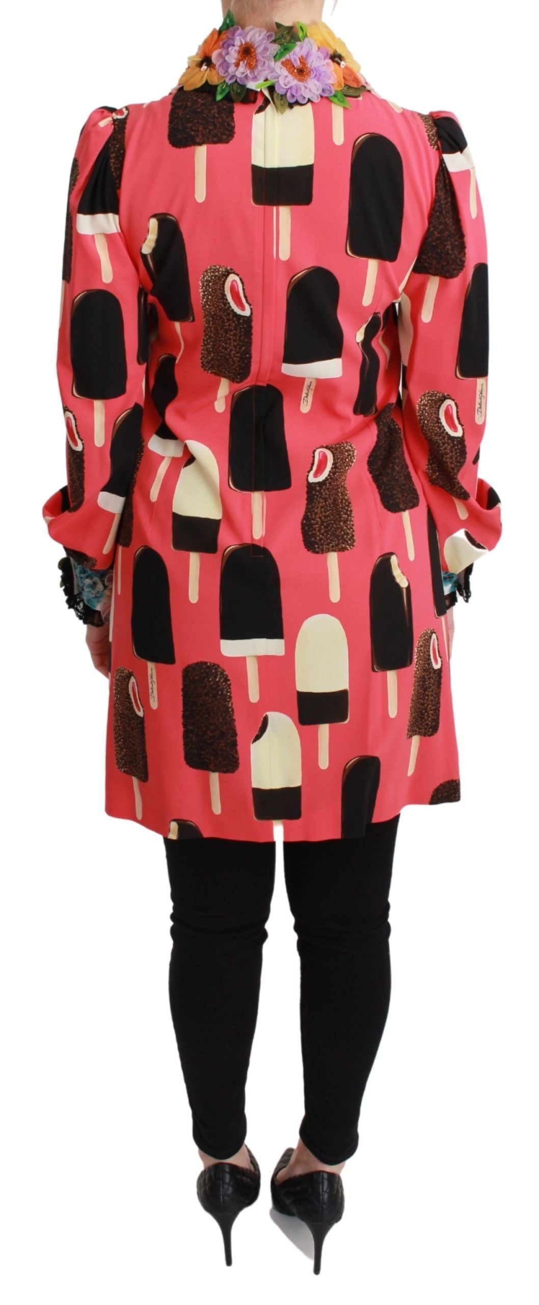 Roze ijsrozen paillettenjurk