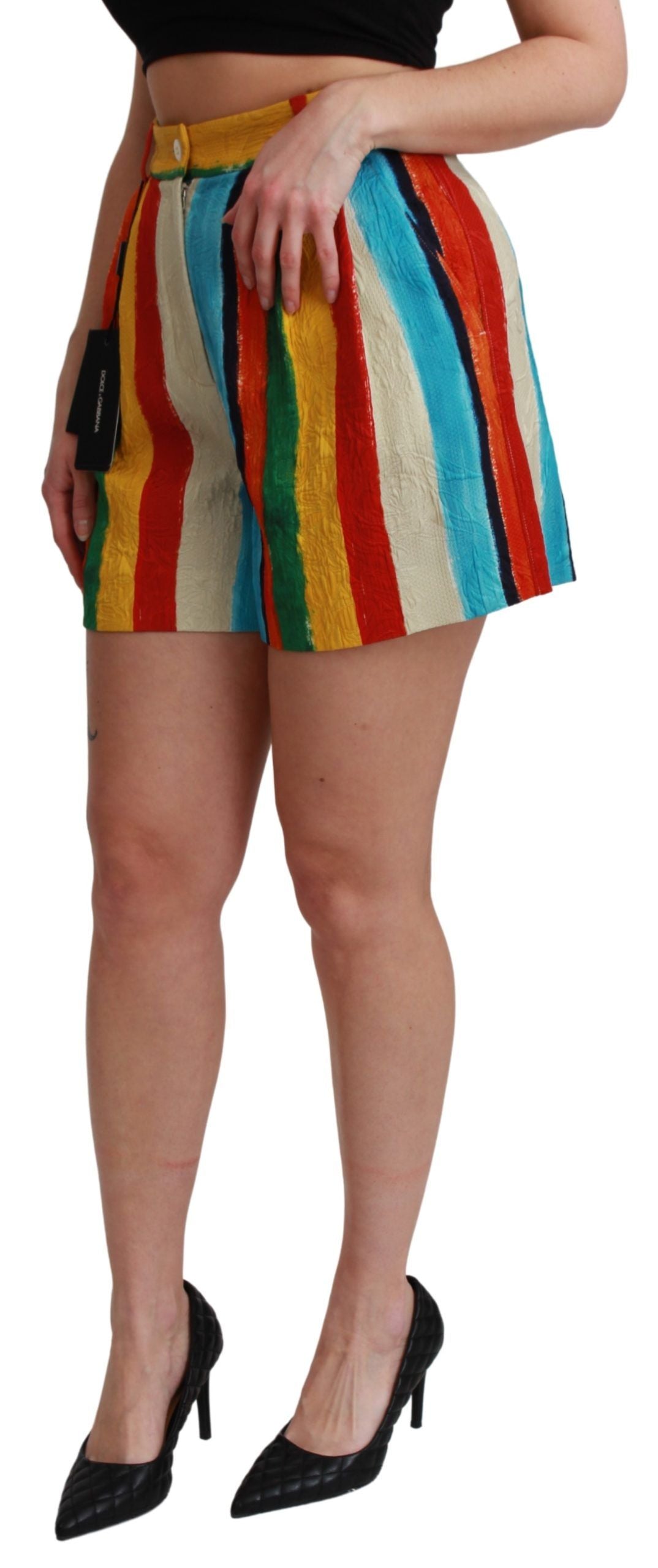Veelkleurige Riga Pittorica minishort