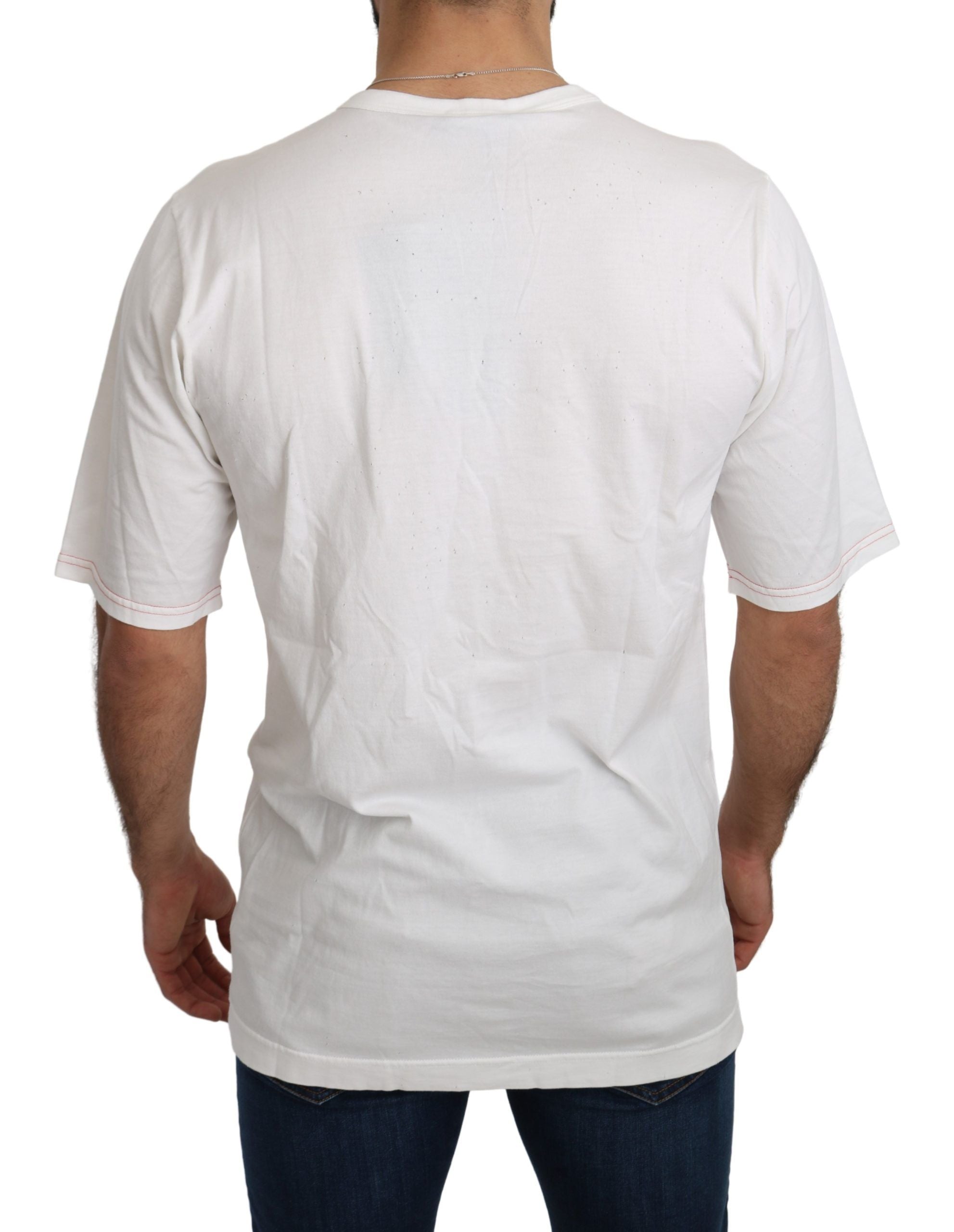 Wit luipaard Royal Top T-shirt