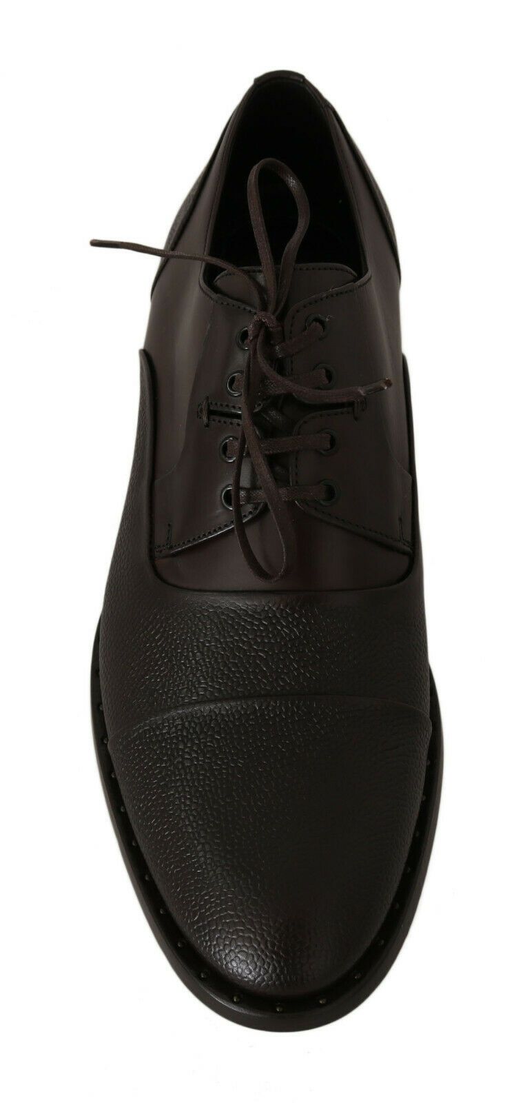Bruine leren veterschoenen voor heren