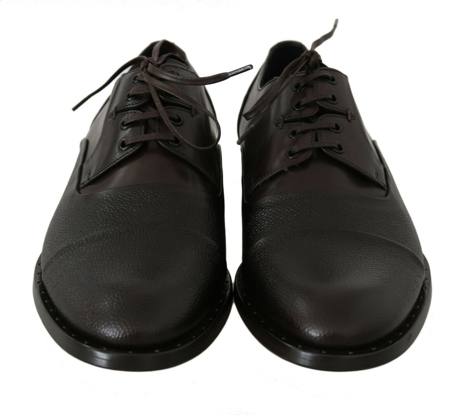 Bruine leren veterschoenen voor heren