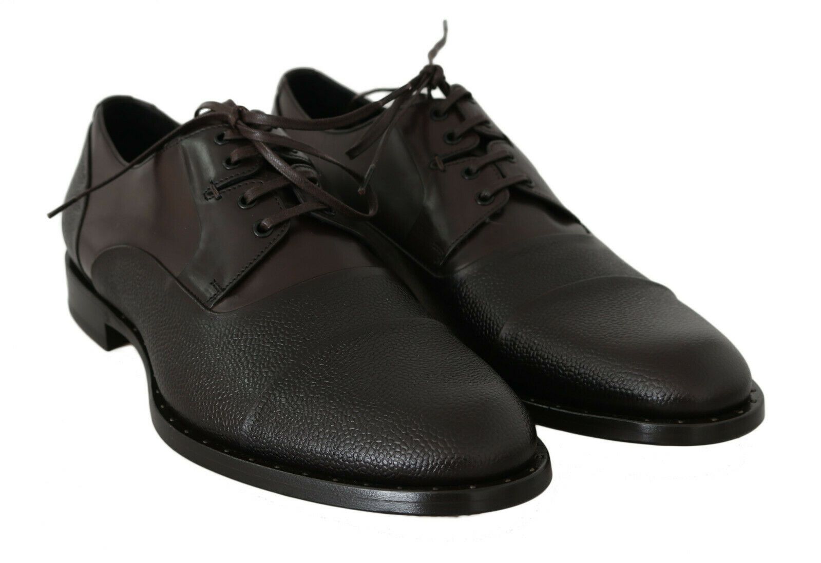 Bruine leren veterschoenen voor heren