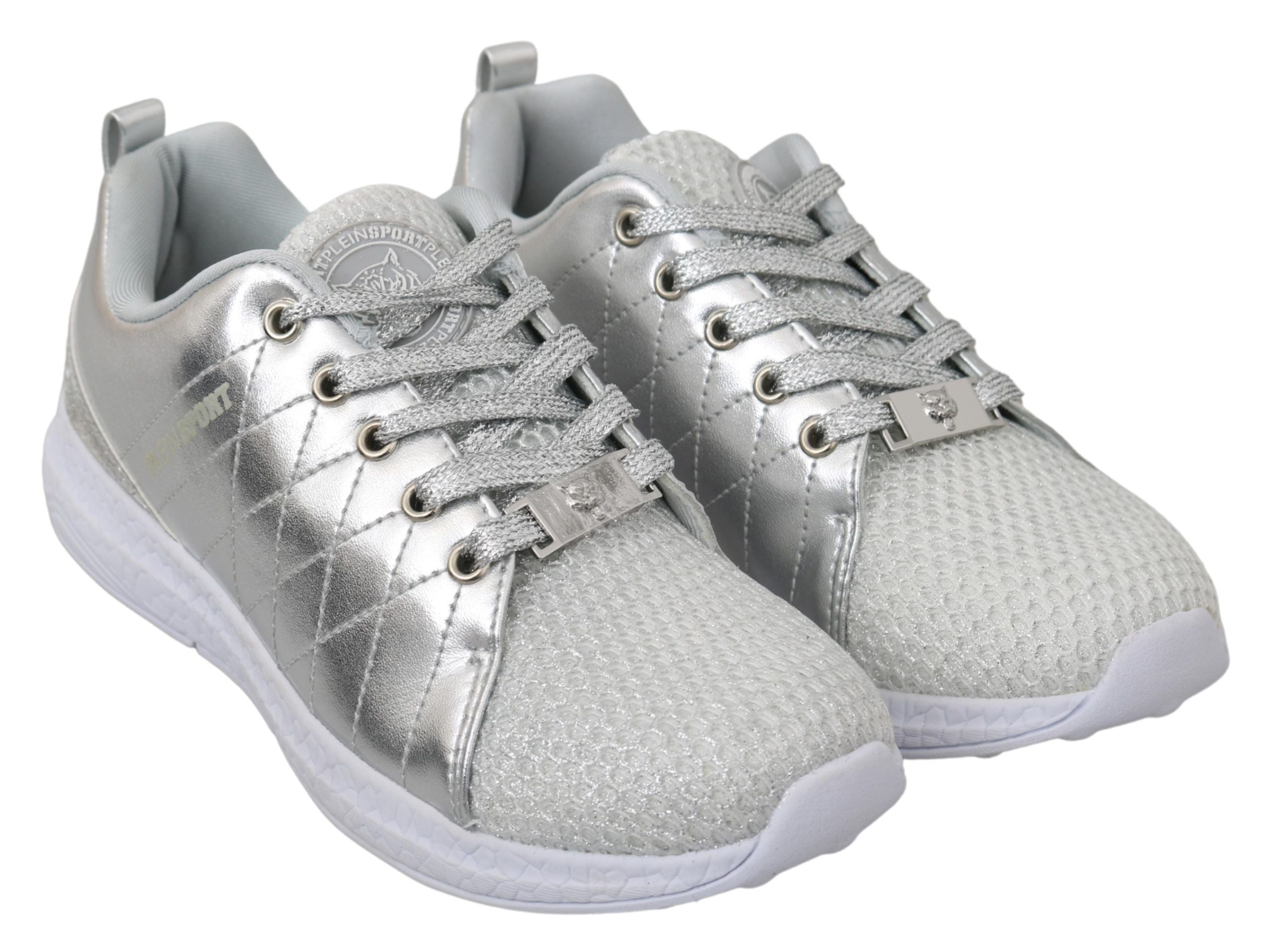 Gisella Zilveren Polyester Sneakers Schoenen