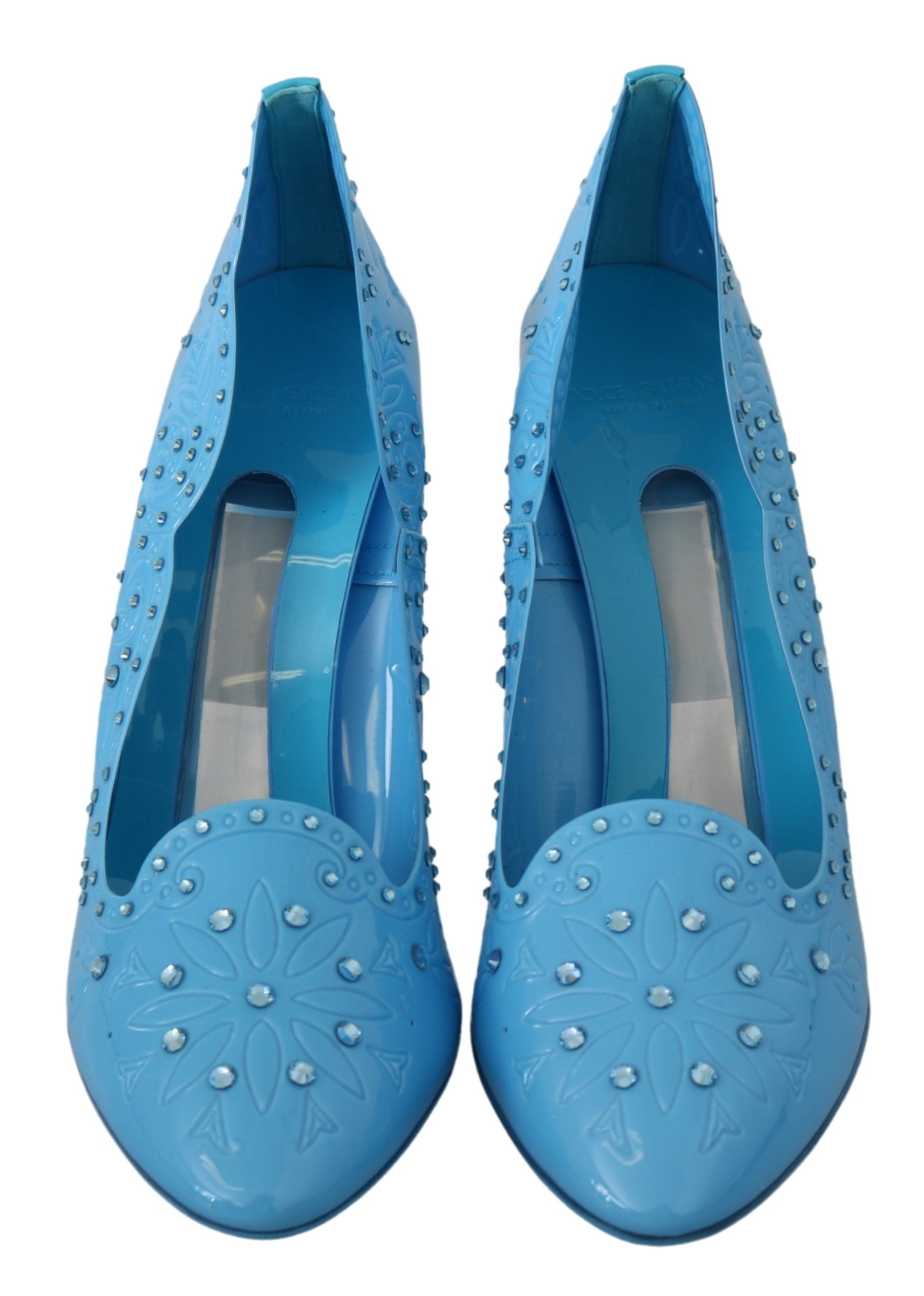 Blauwe kristallen bloemen CINDERELLA hakken