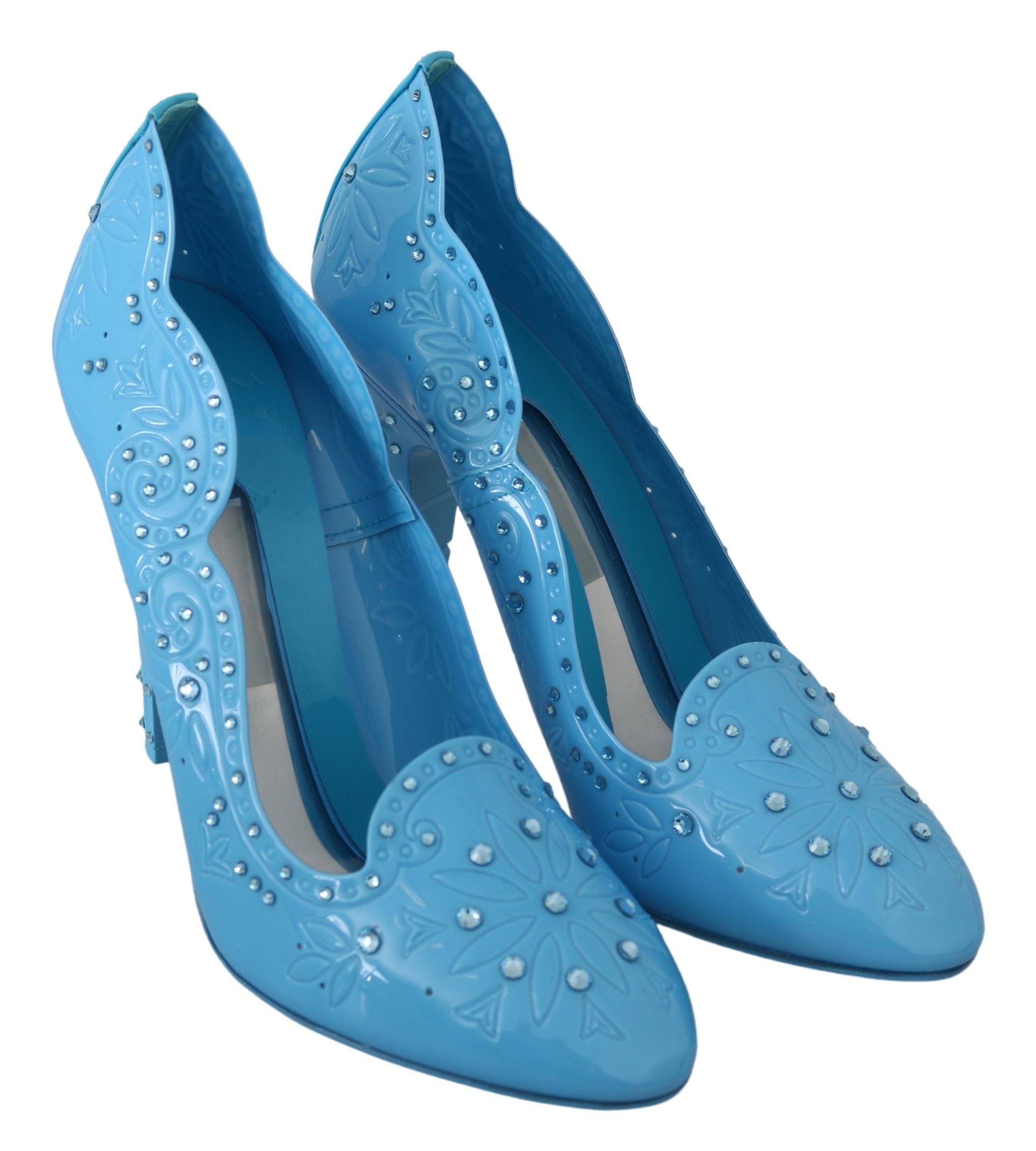 Blauwe kristallen bloemen CINDERELLA hakken