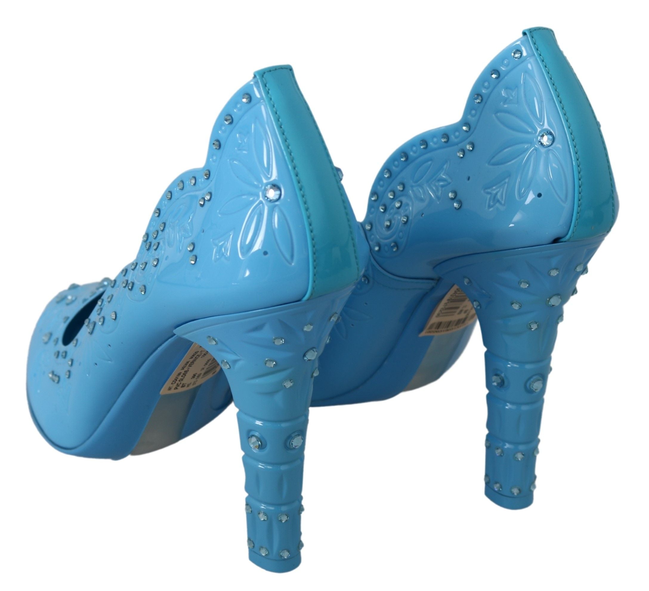 Blauwe kristallen bloemen CINDERELLA hakken