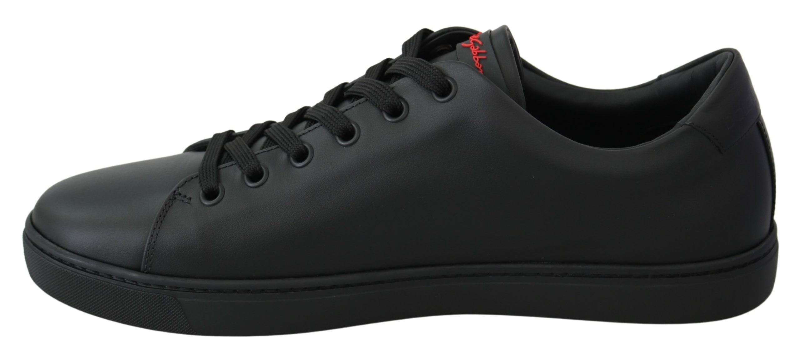 Zwarte leren Love Heart sneakers voor dames