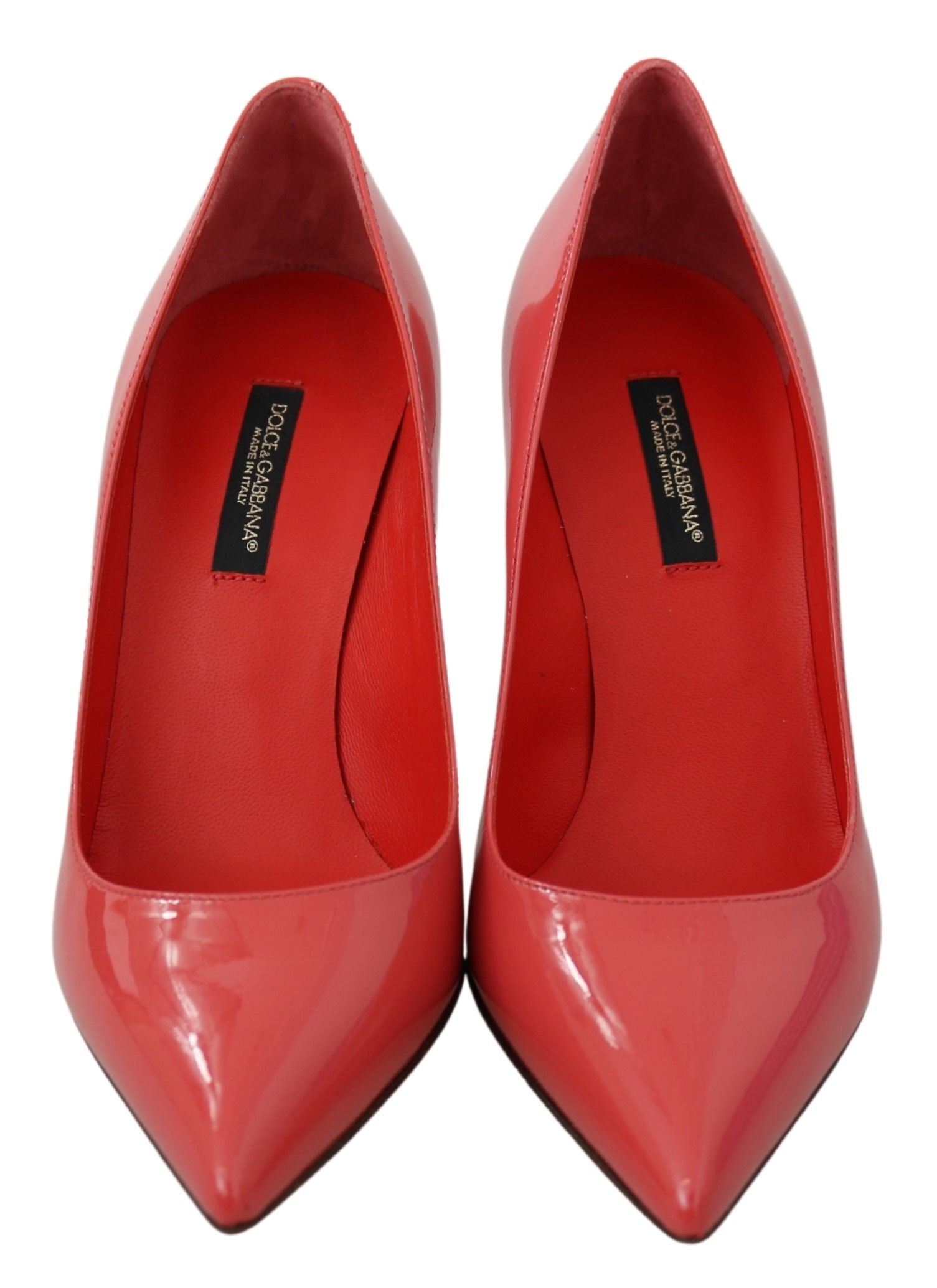 Donkerroze lakleren pumps met hak
