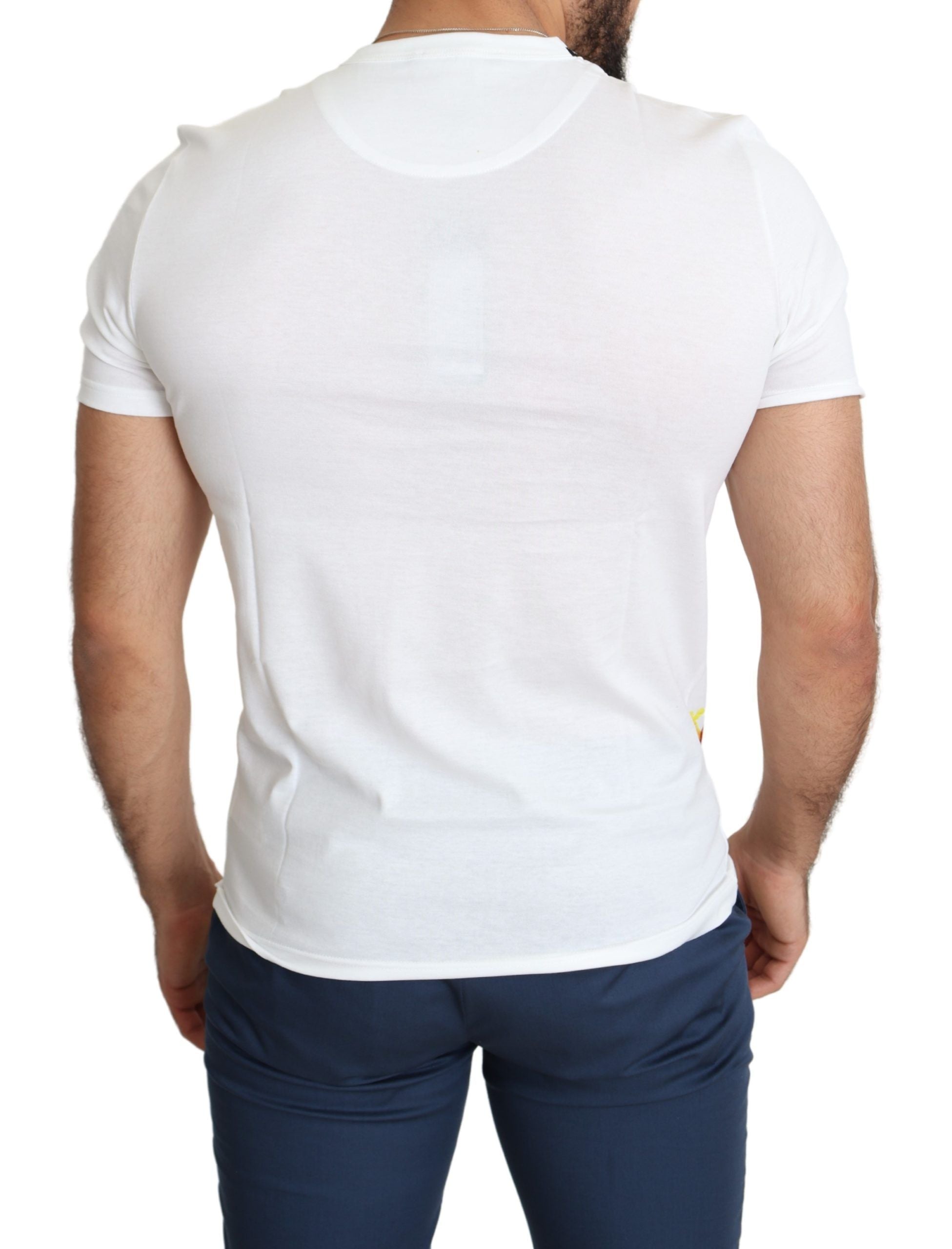 Wit katoenen heren T-shirt met Sint-Valentijnsprint