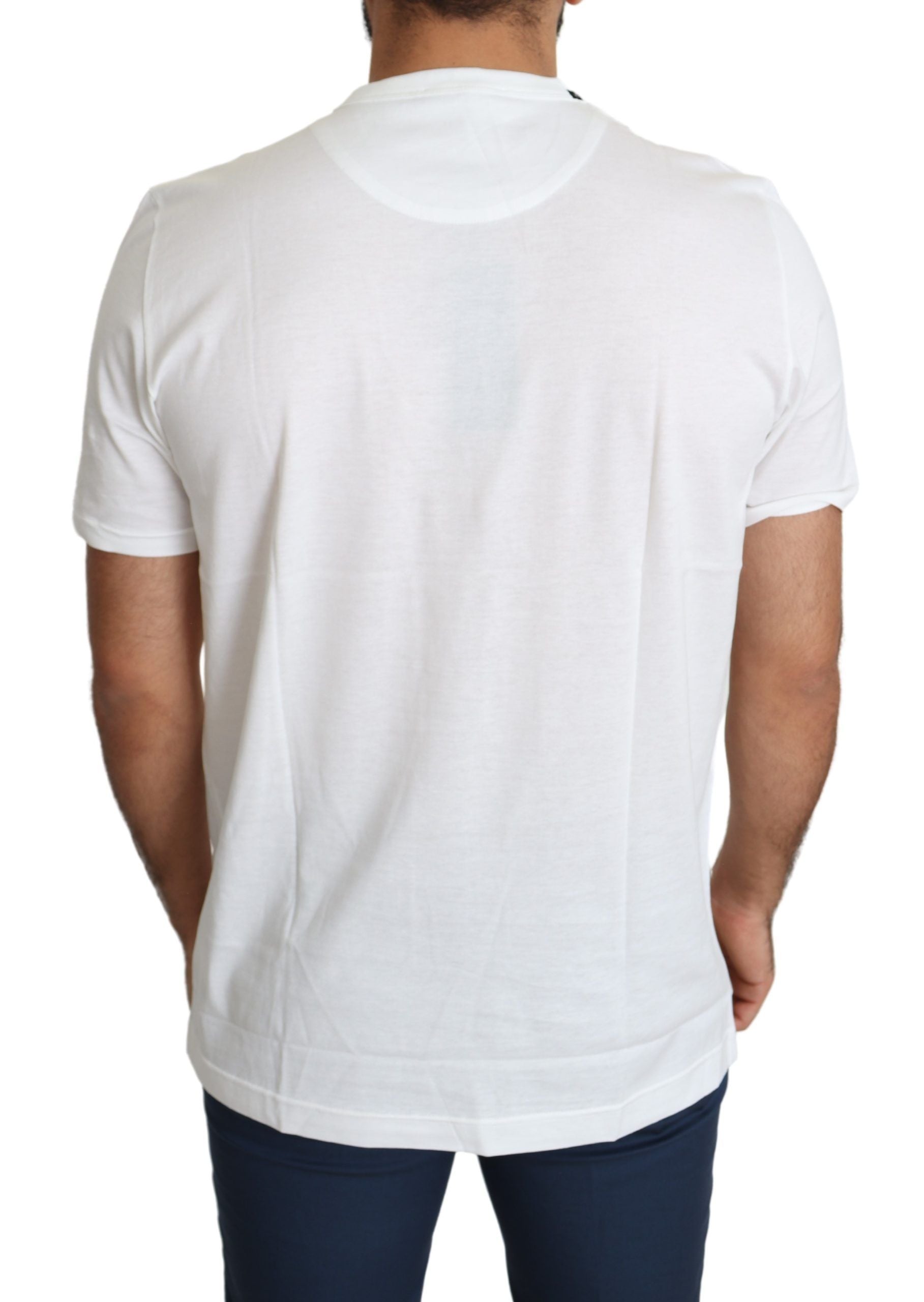 Wit T-shirt met Sint-Valentijnshartenprint voor heren