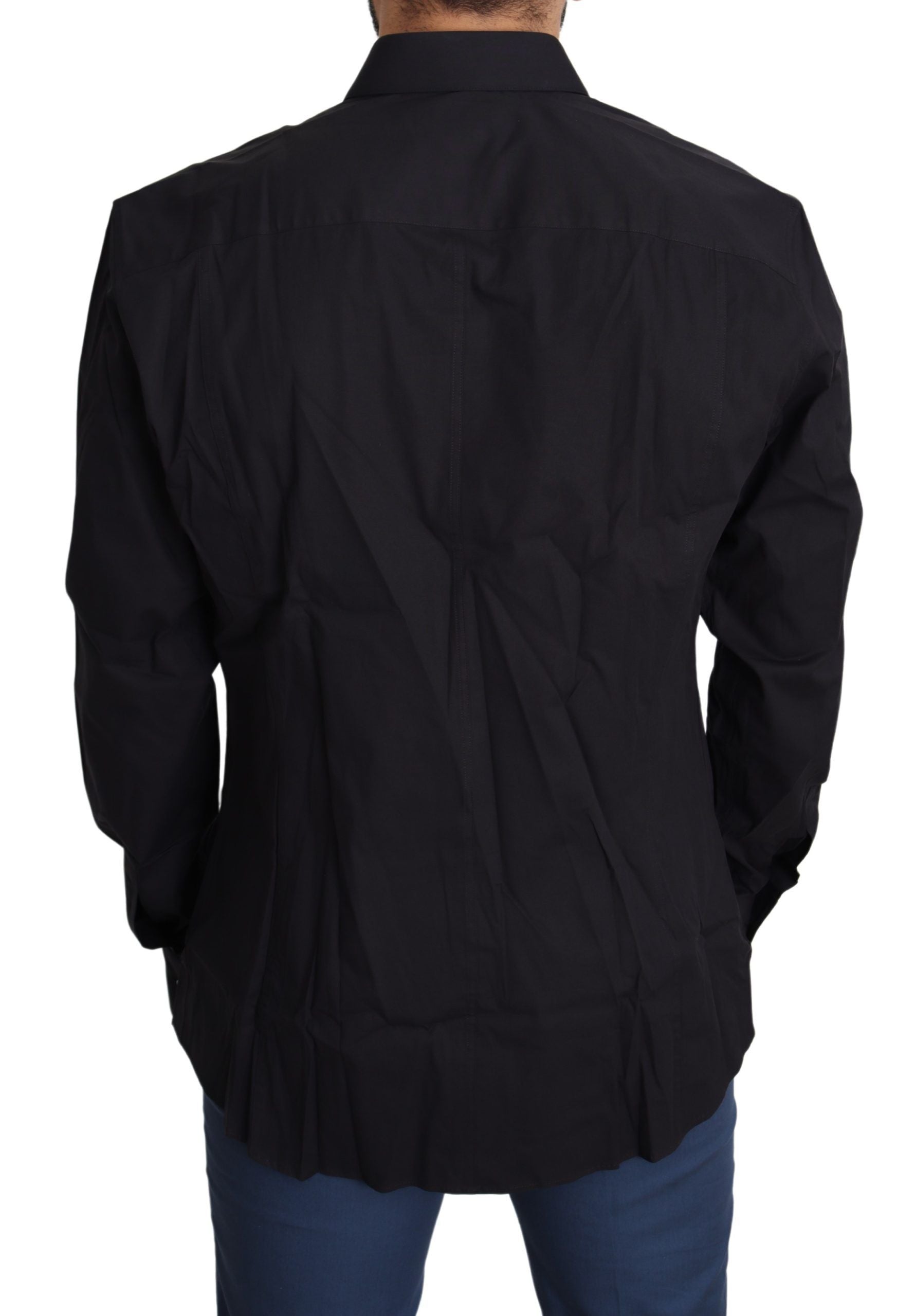 Zwarte katoenen stretchjurk SICILIA Shirt