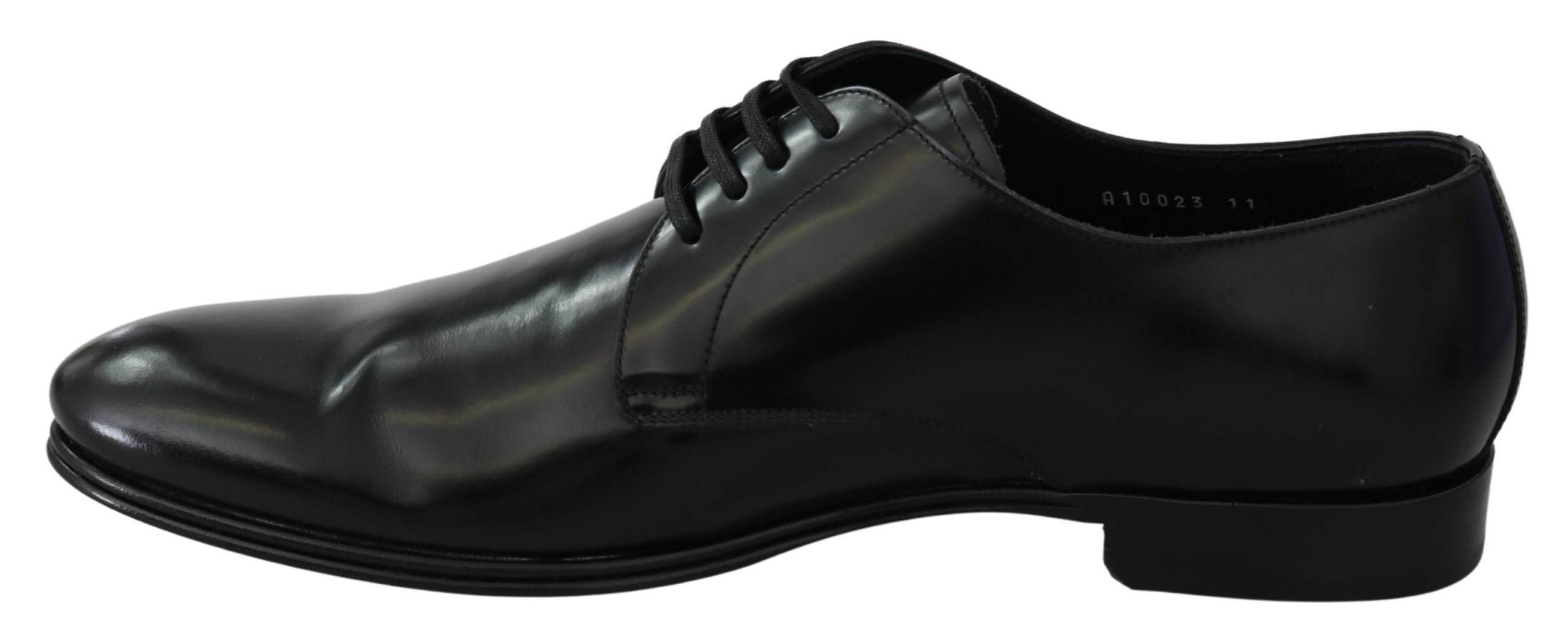 Derby Napoli Zwarte Leren Formele Schoenen
