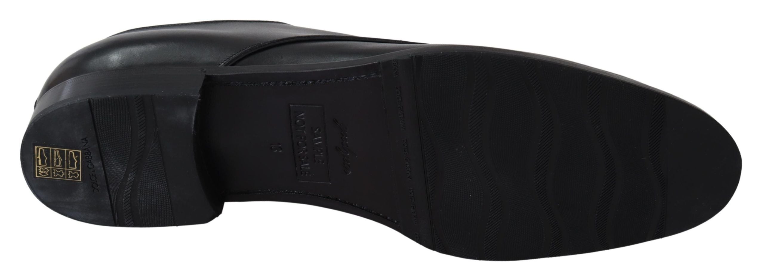 Zwarte leren SARTORIA handgemaakte schoenen