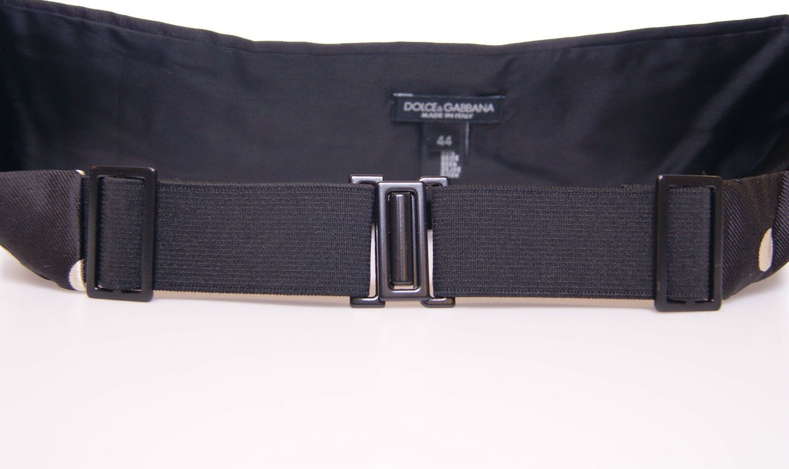 Zwarte taille smoking cummerbund riem
