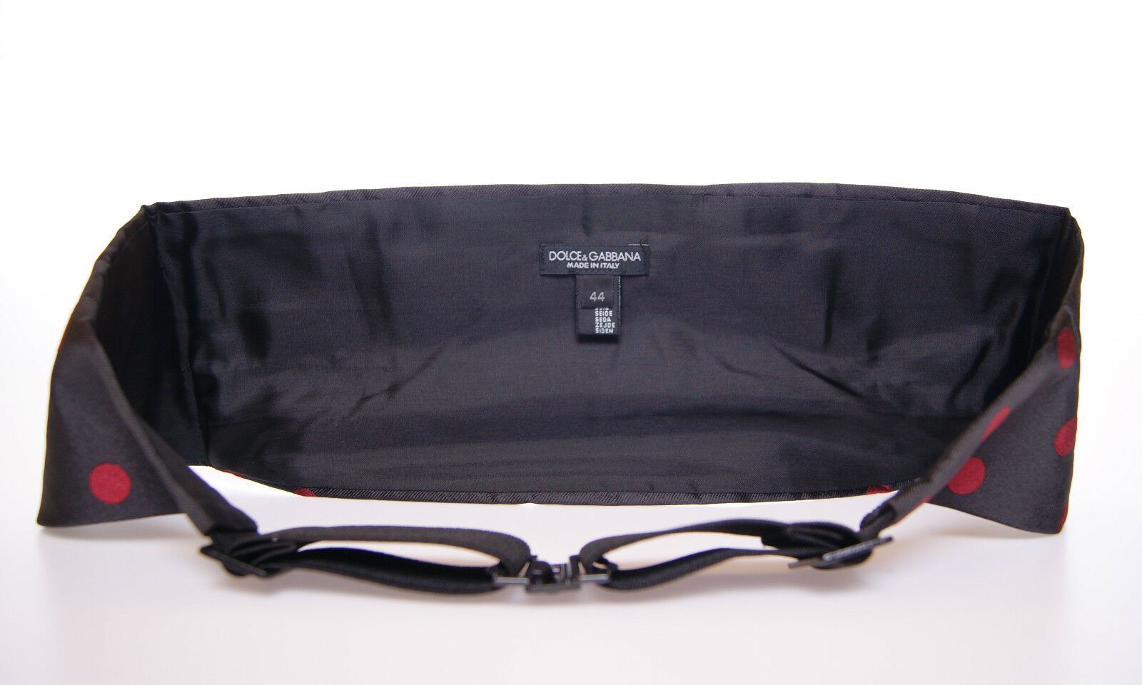 Zwarte taille smoking cummerbund riem