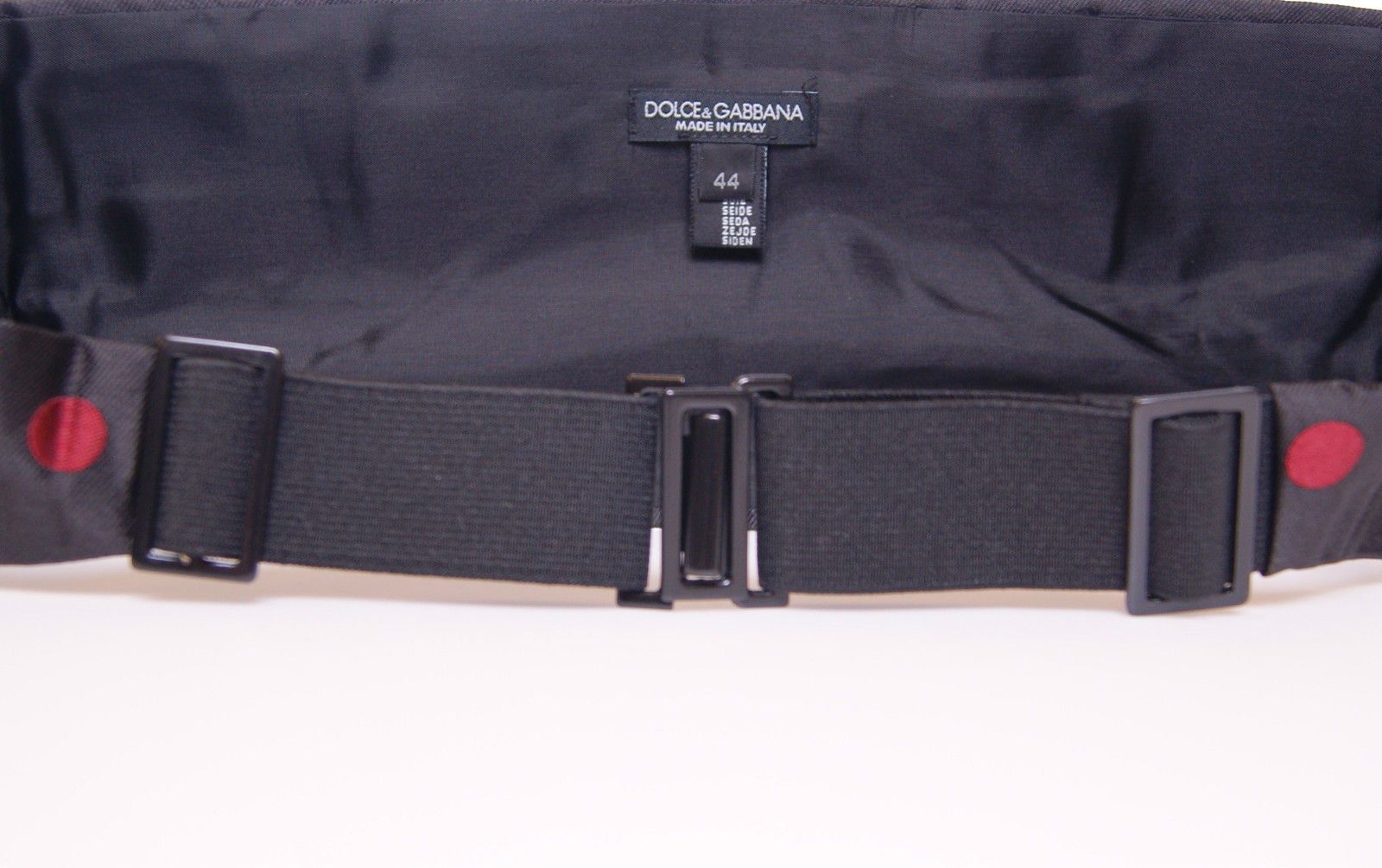 Zwarte taille smoking cummerbund riem