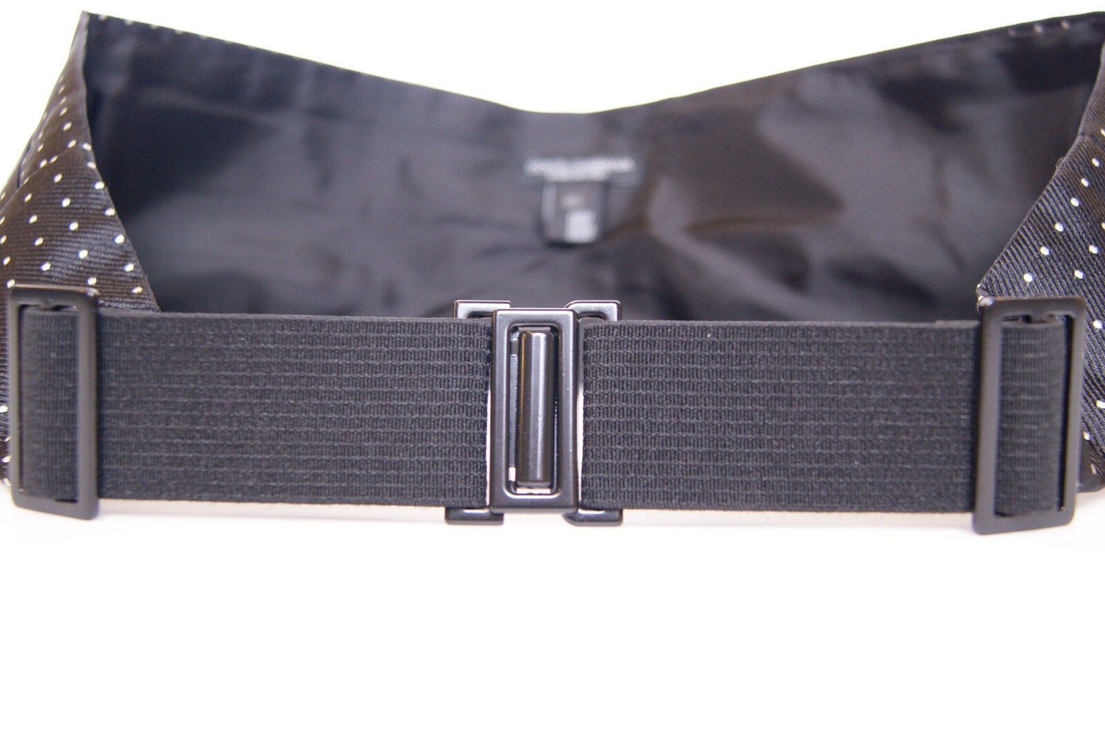 Zwarte taille smoking cummerbund riem