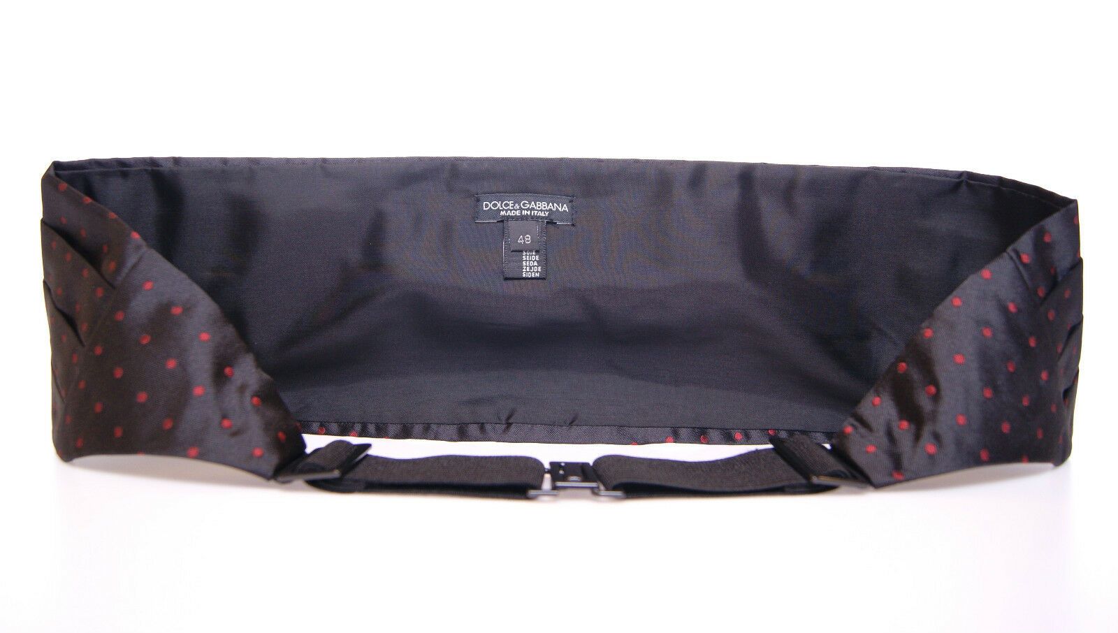 Zwarte taille smoking riem cummerbund