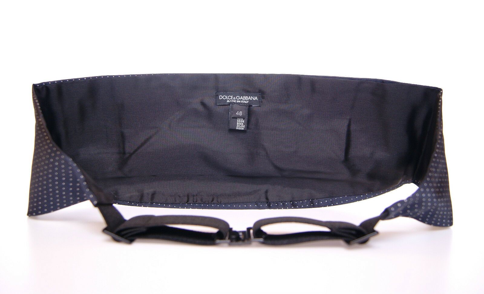 Blauwe taille smoking cummerbund riem