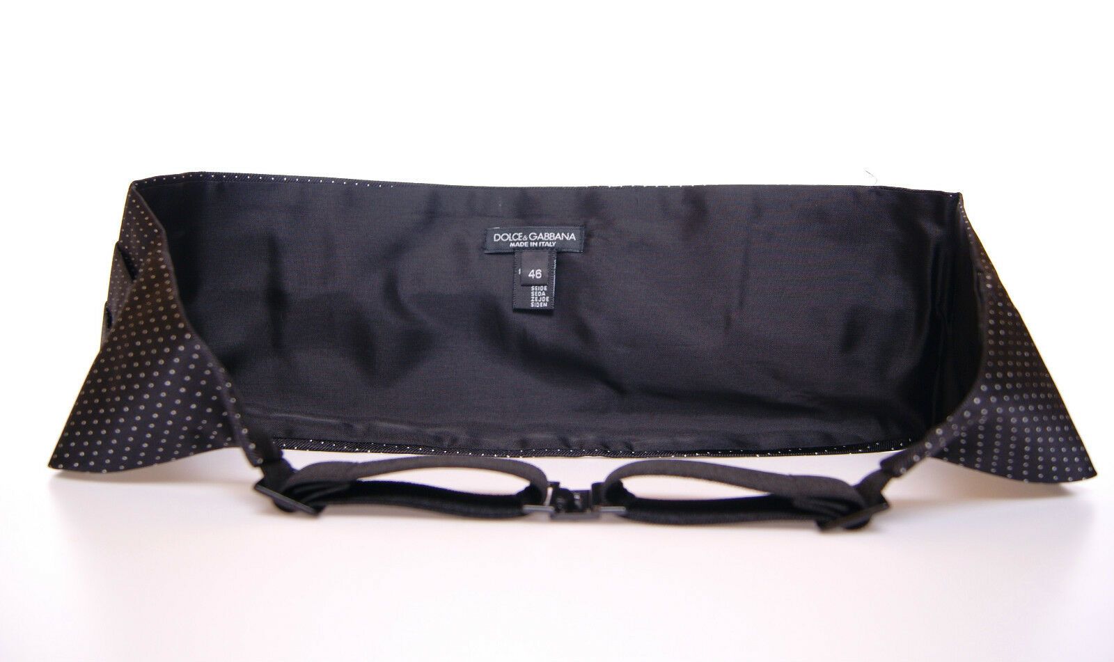 Zwarte taille smoking cummerbund riem