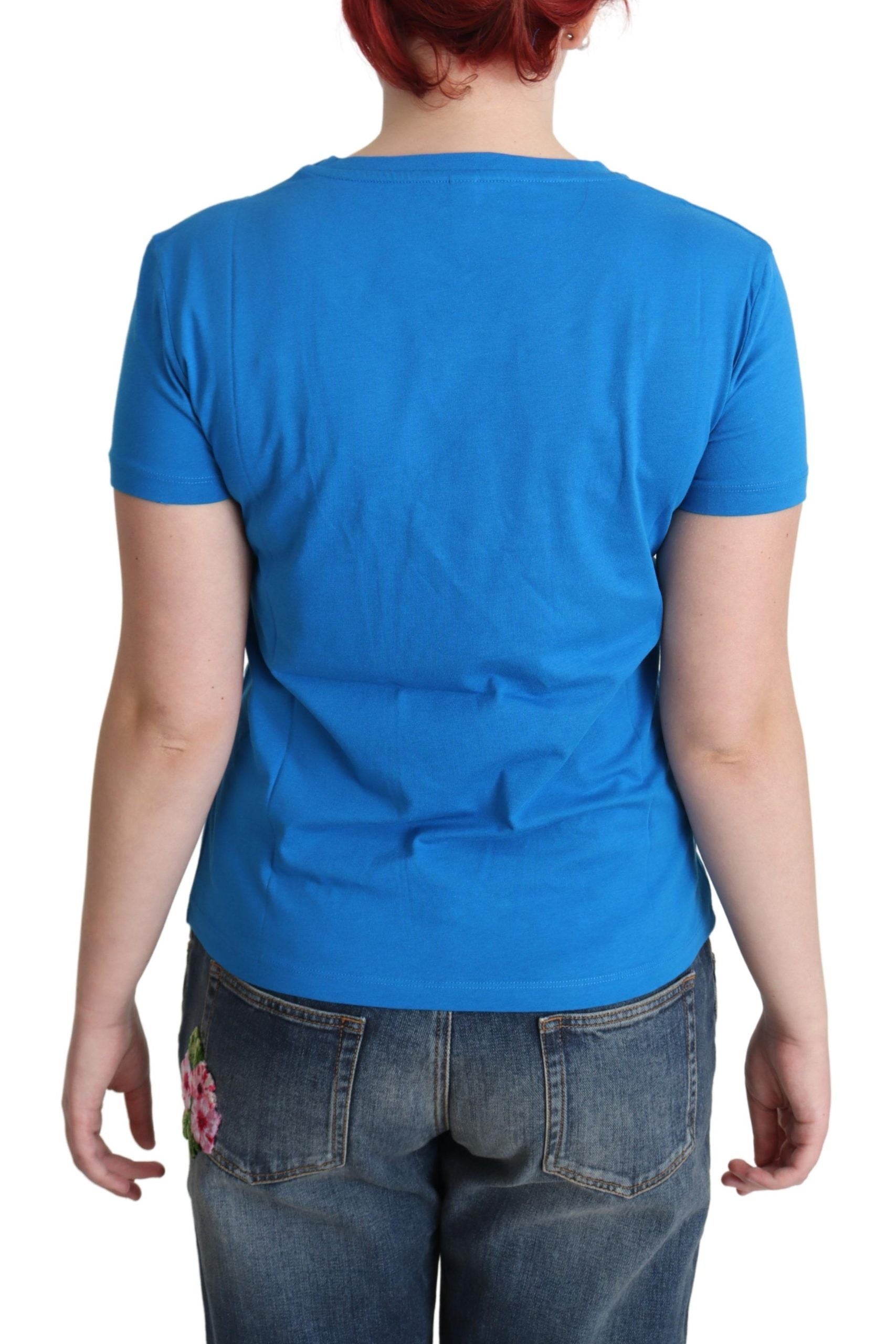 Blauw katoenen Sunny Milano Print Tops T-shirt