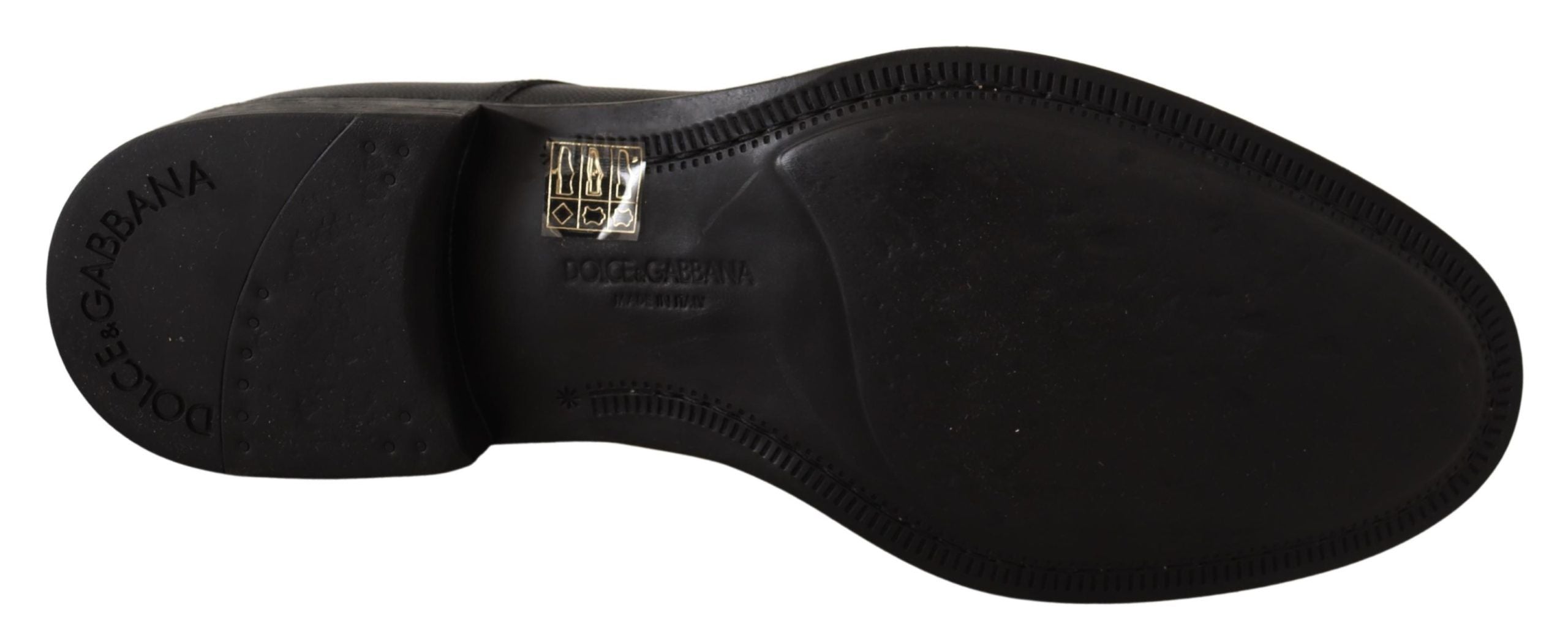 Zwarte leren veterschoenen voor heren