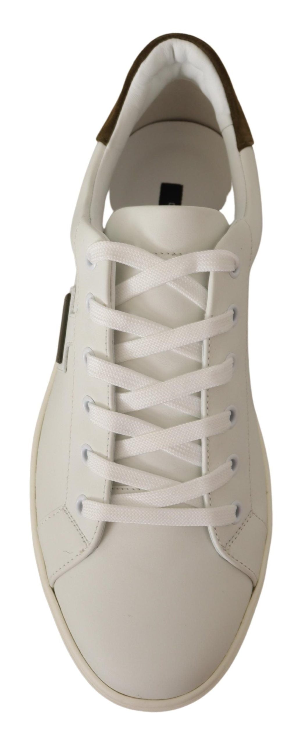 Witte suède leren lage sneakers voor heren