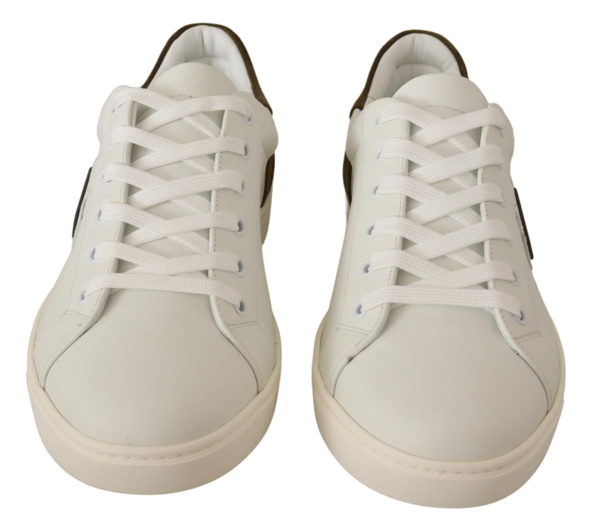 Witte suède leren lage sneakers voor heren