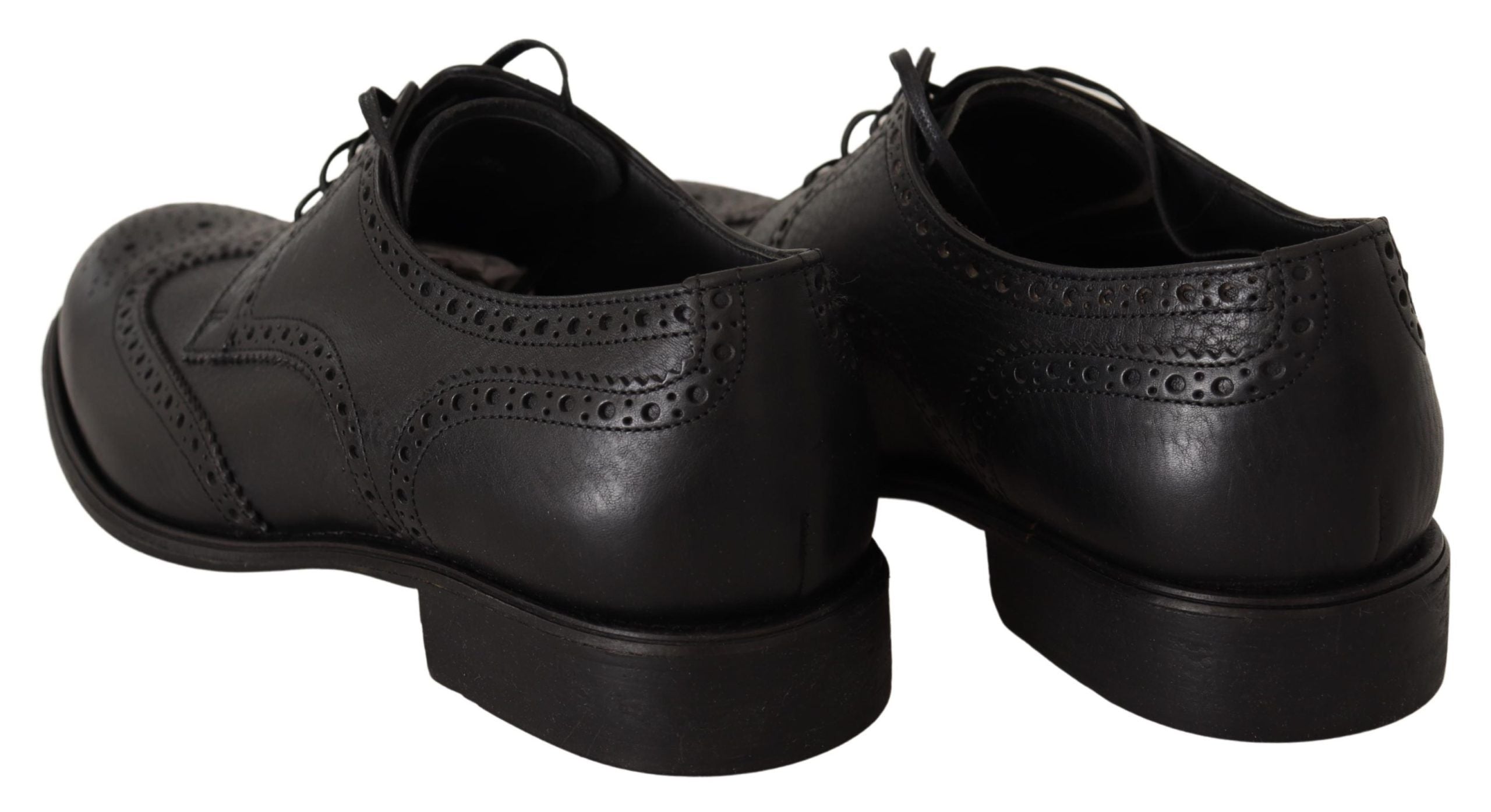 Zwarte leren Oxford Wingtip formele schoenen